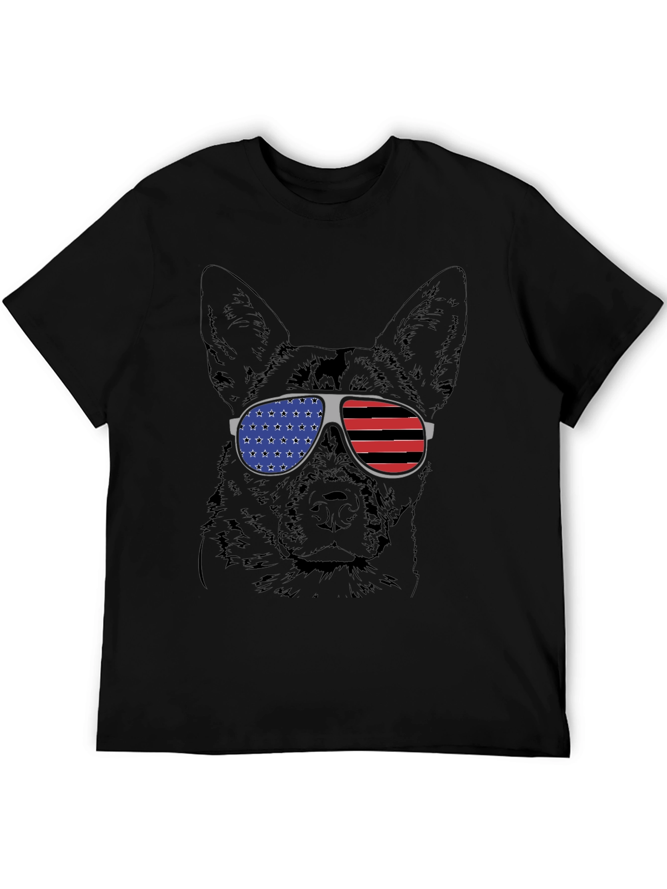 Patriotic Dog Graphic Tee - 5