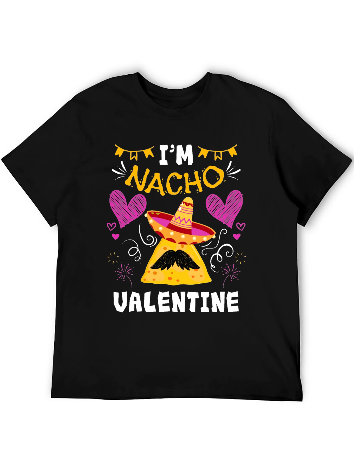 Black I'm Nacho Valentine Graphic T-Shirt view 5