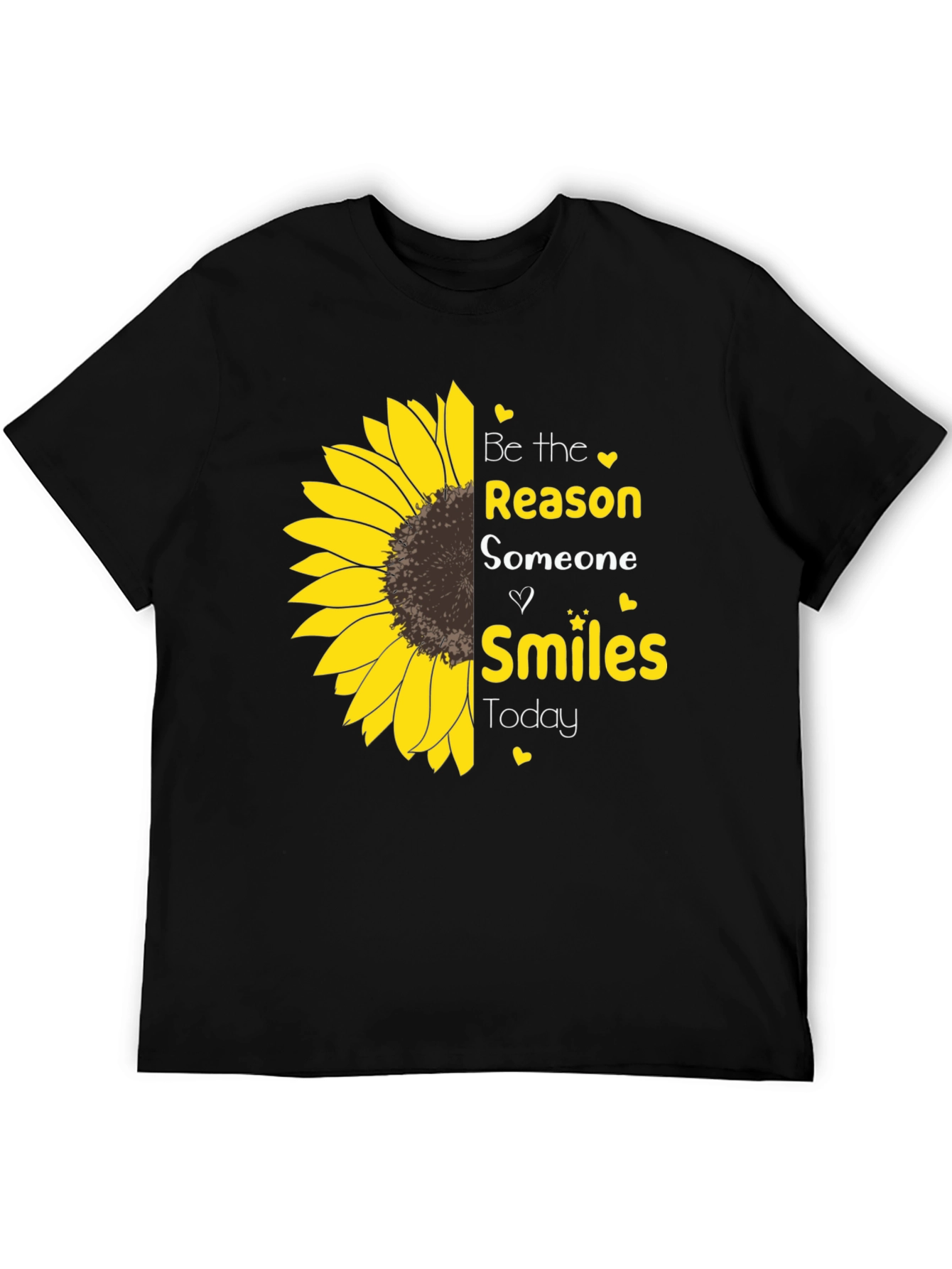 Black Sunflower Smiles Graphic Tee - Spread Joy view 5