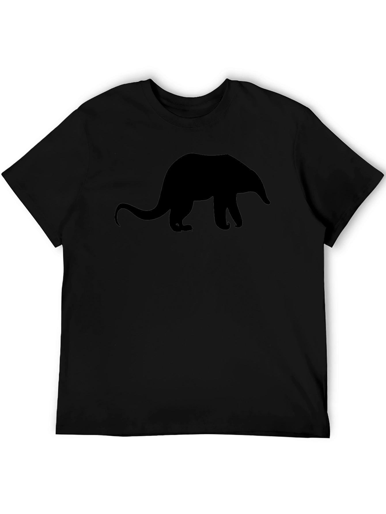 Black Silhouette Anteater Black T-Shirt view 5