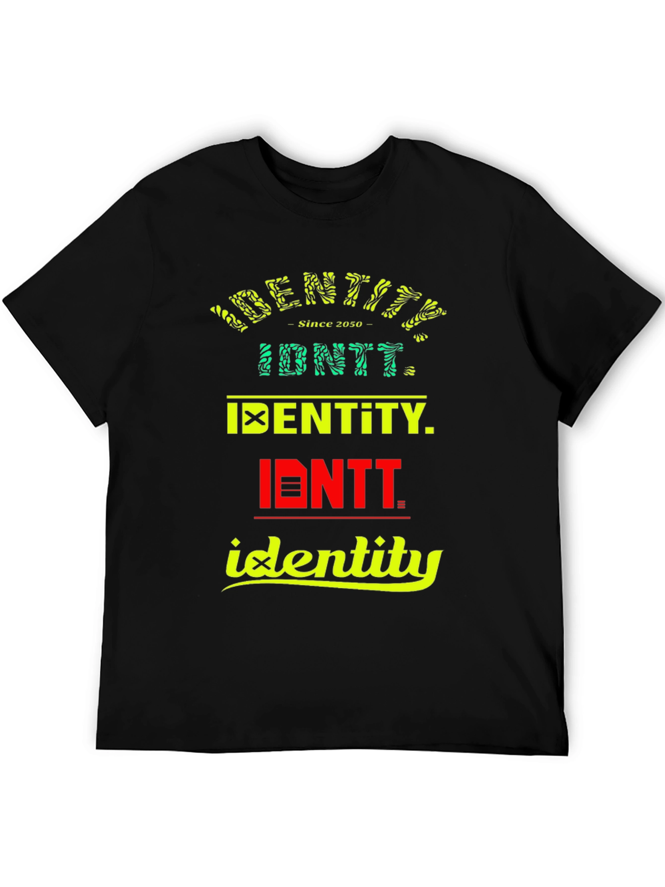 Black Identity Graphic Print T-Shirt view 5