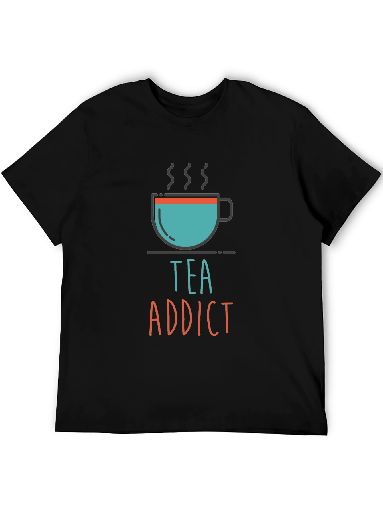 Black Tea Addict Graphic Tee - Unisex Casual T-Shirt view 5