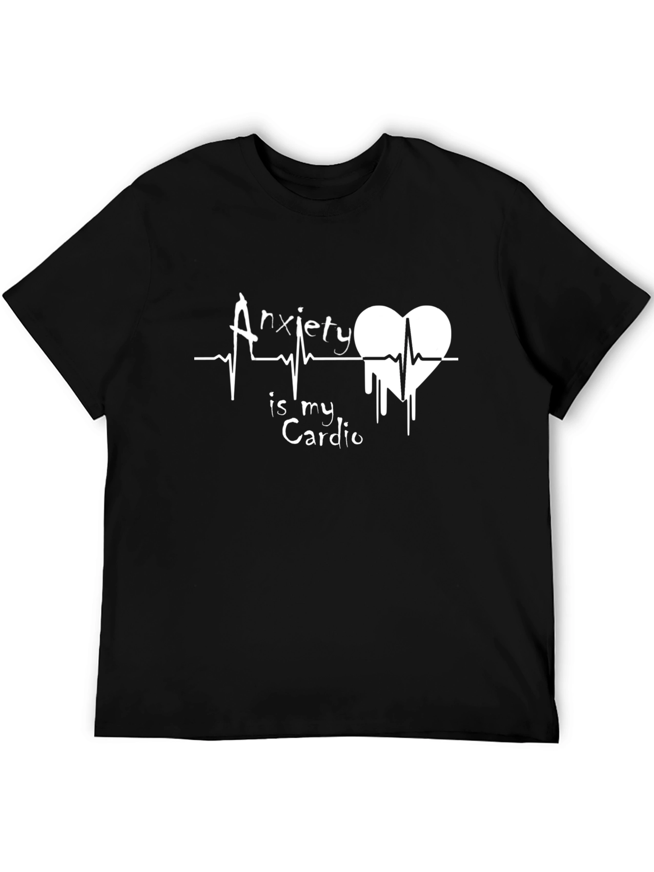 Black Anxiety is My Cardio Graphic Tee view 5