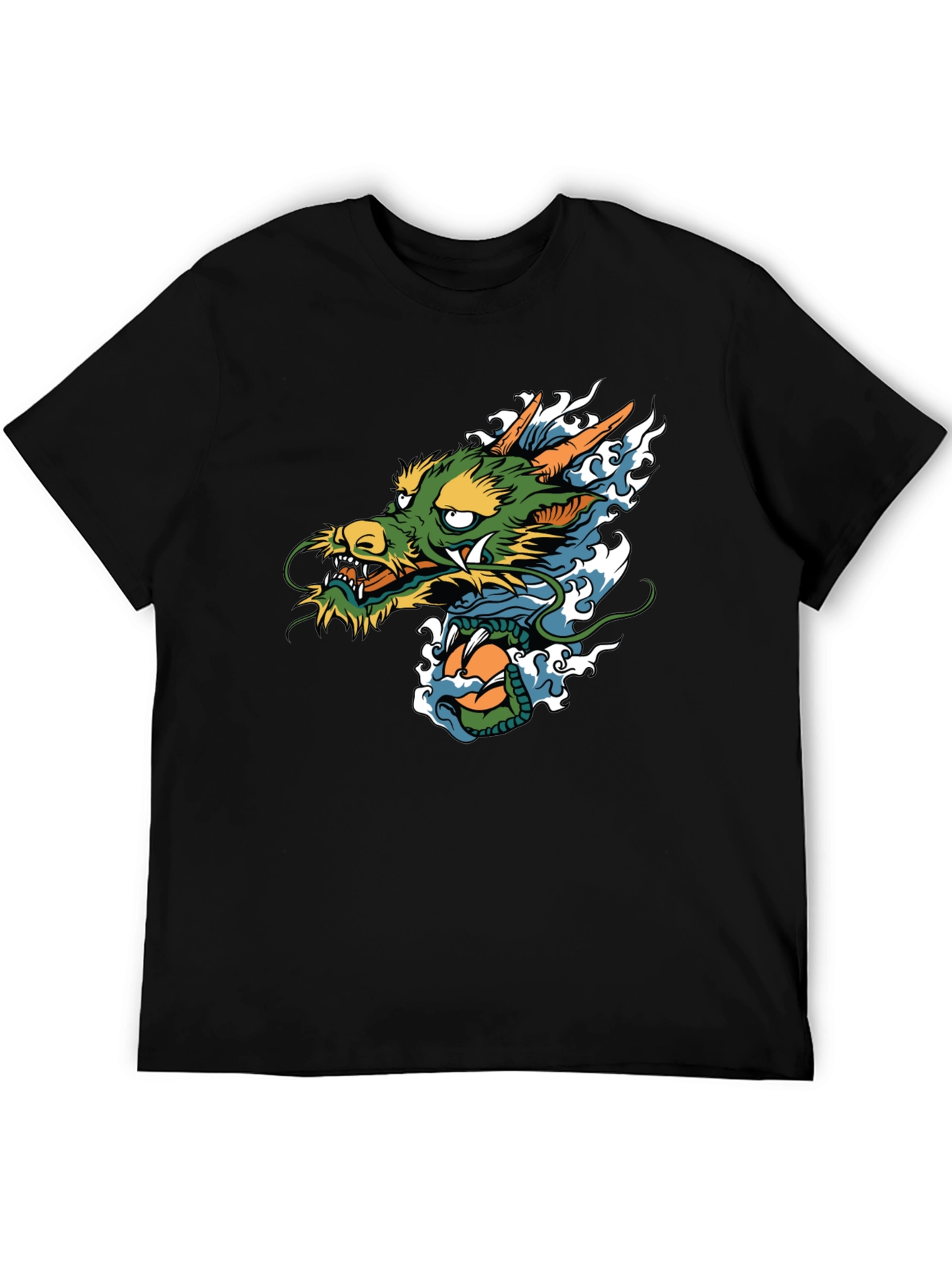 Black Dragon Graphic Black T-Shirt view 5