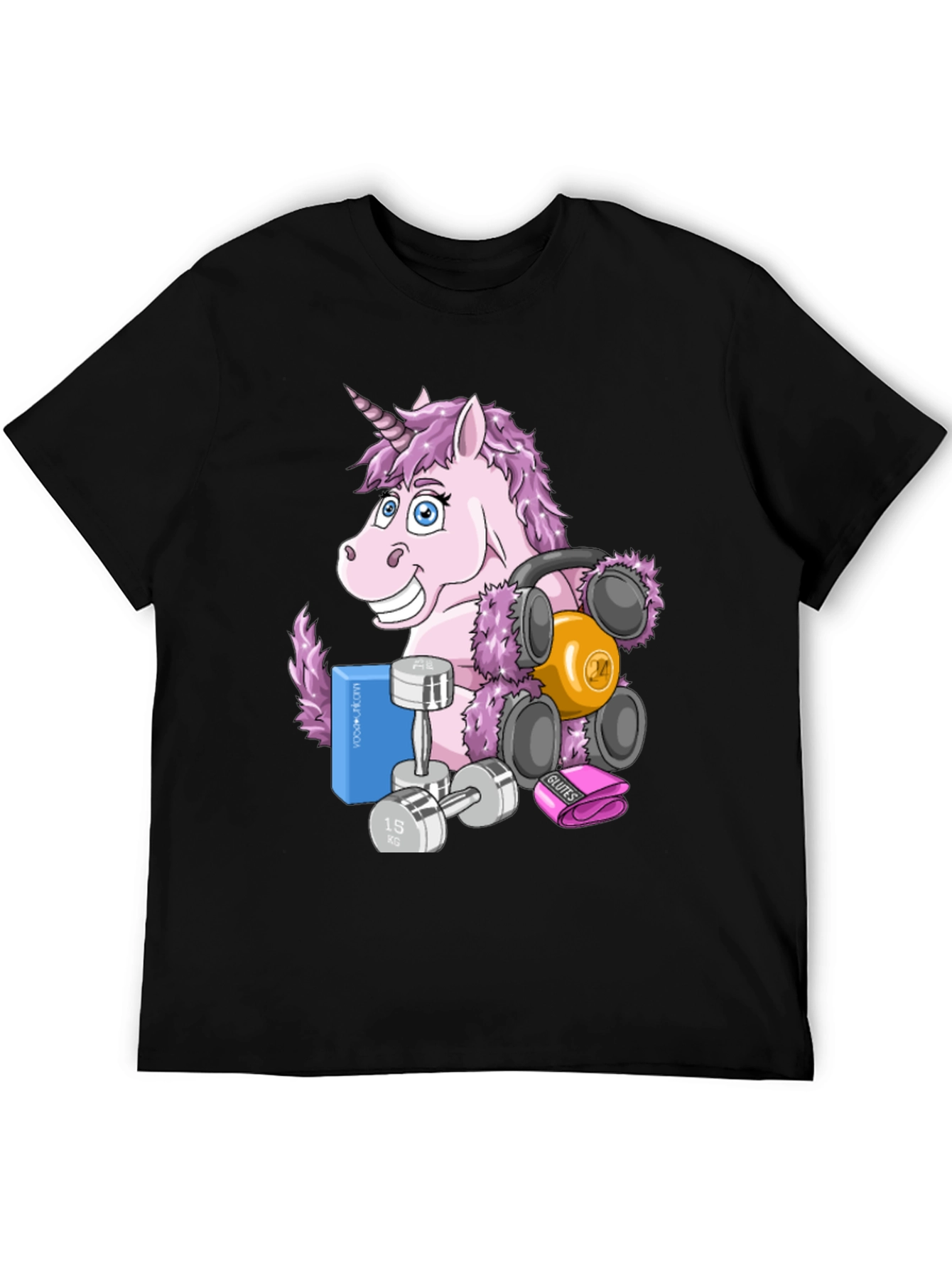 Black Unicorn Gym T-Shirt view 5