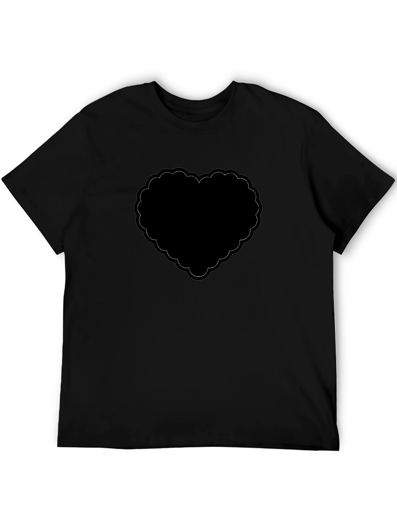Black Black Heart Graphic T-Shirt - Stylish and Trendy view 5