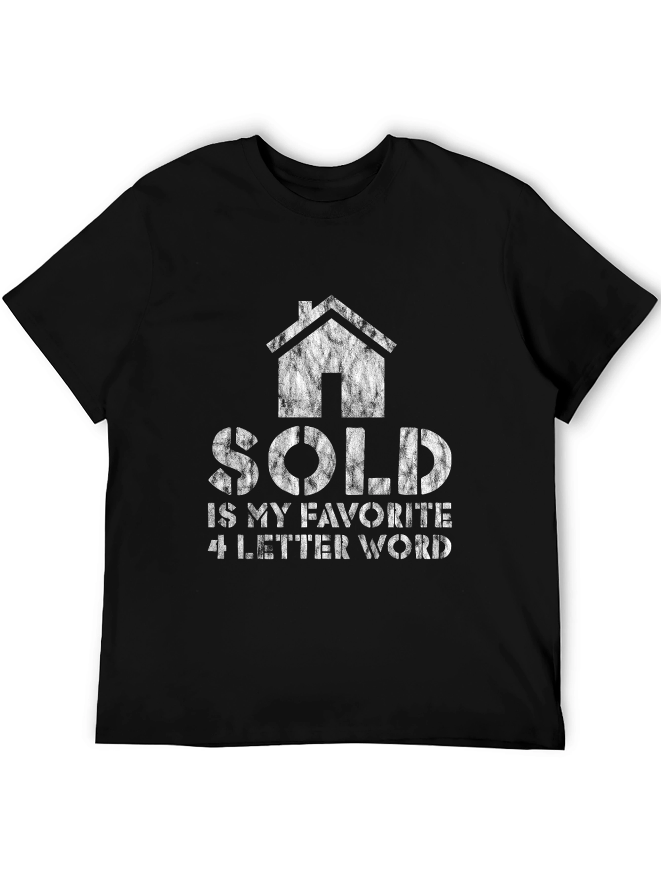 Black Realtor SOLD T-Shirt - Real Estate Agent Gift view 5