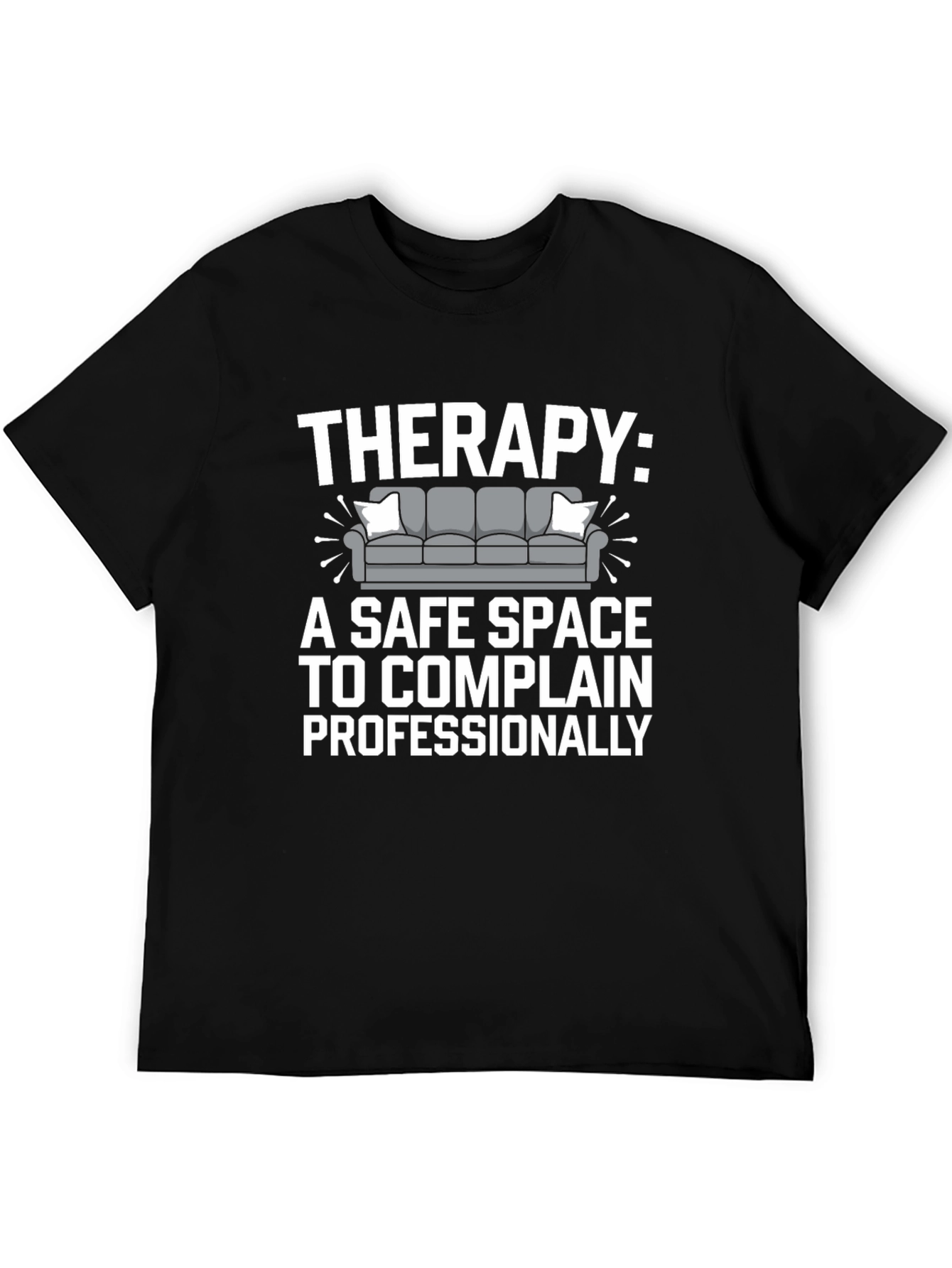 Black Therapy: A Safe Space T-Shirt view 5