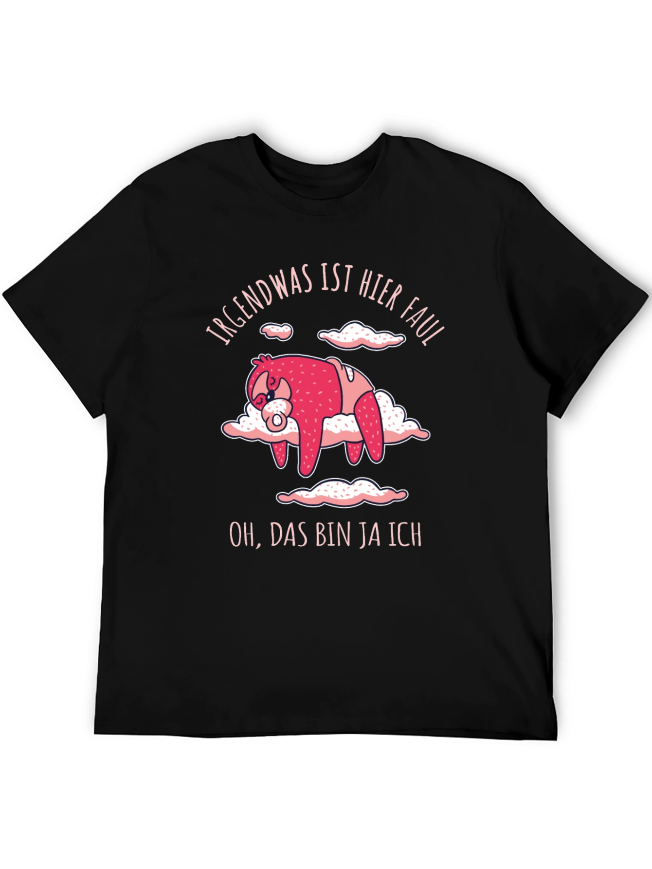 Black Lazy Sloth T-Shirt - Funny Graphic Tee view 5