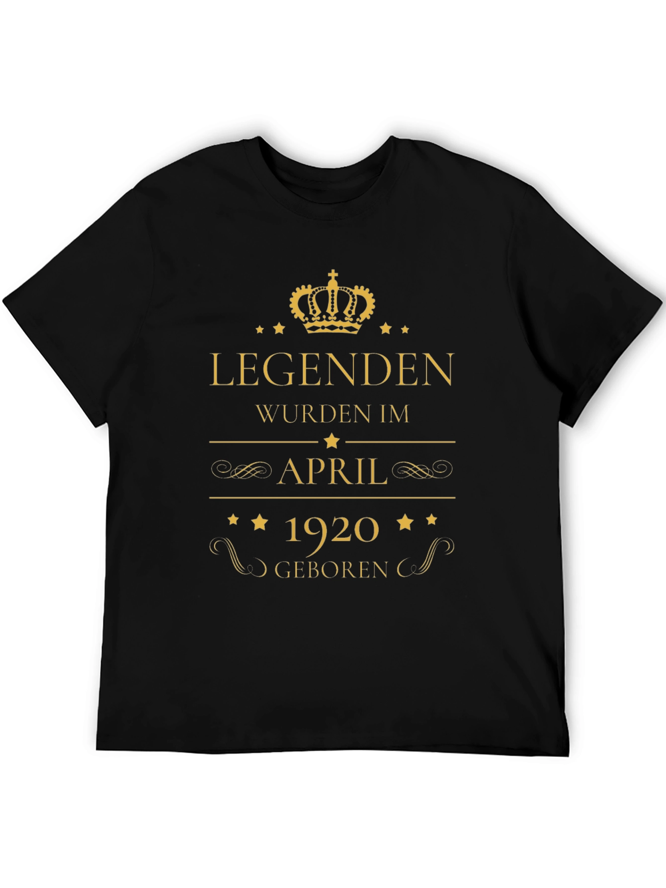 Black Legends Born April 1920 Graphic T-Shirt view 5