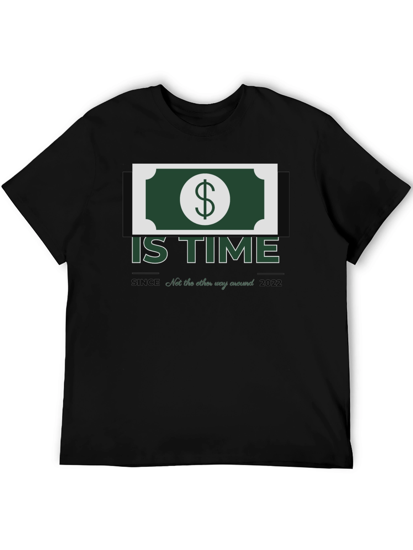 Black Money is Time Graphic Tee - Soft & Stylish view 5