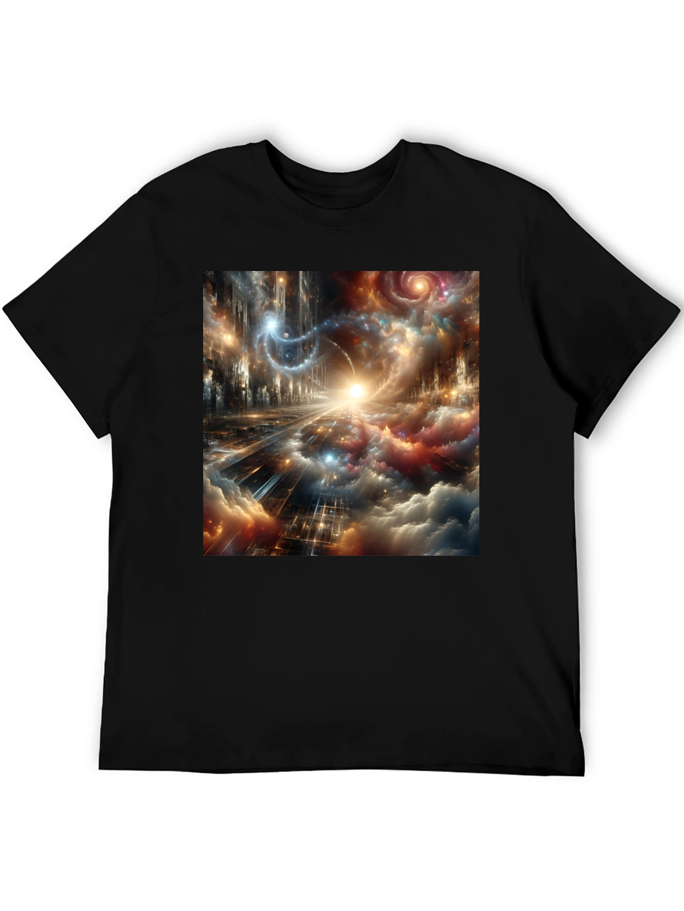Black Nebula Dreamscape Graphic Tee view 5