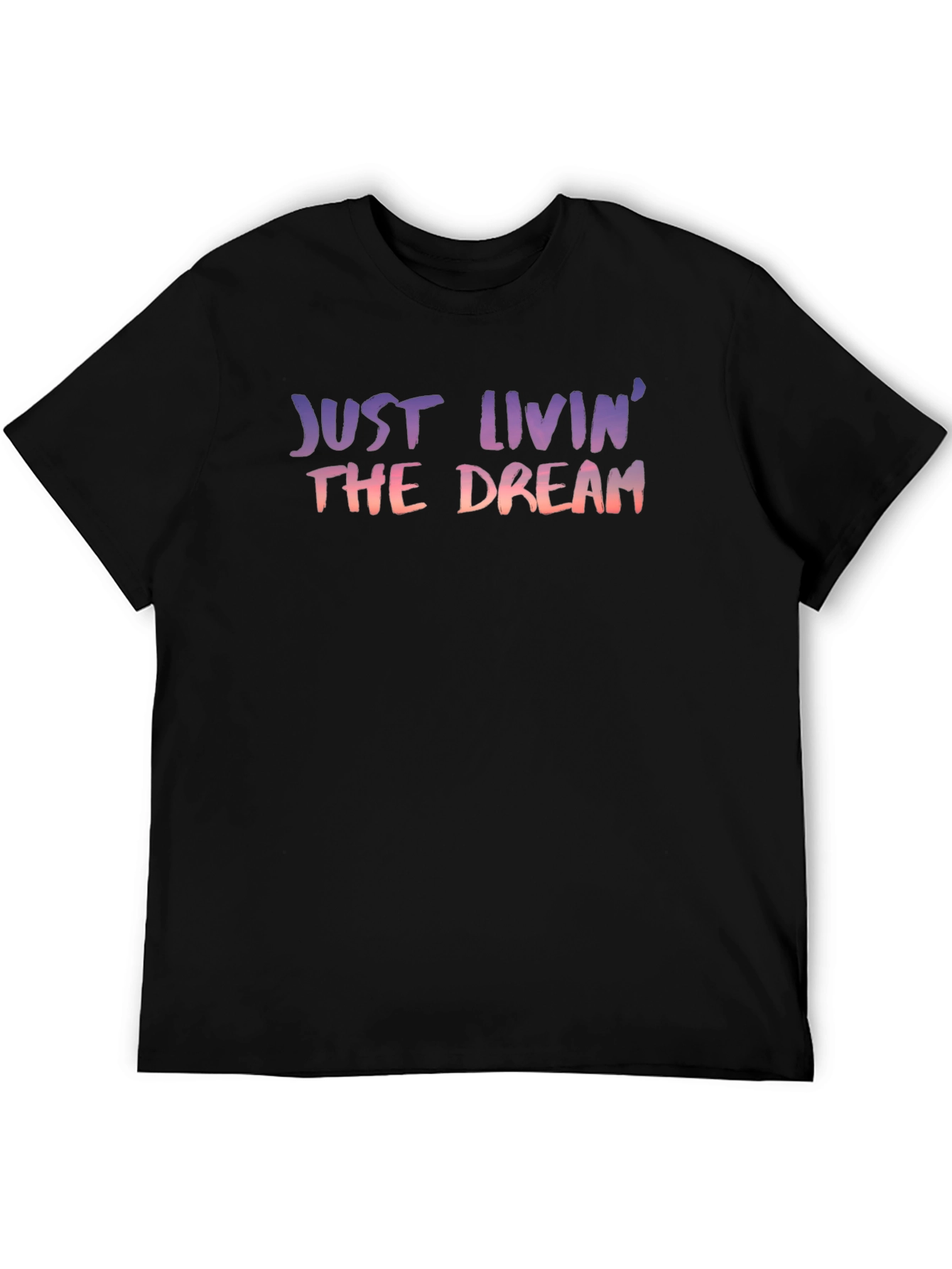 Black Just Livin' the Dream Graphic Tee view 5