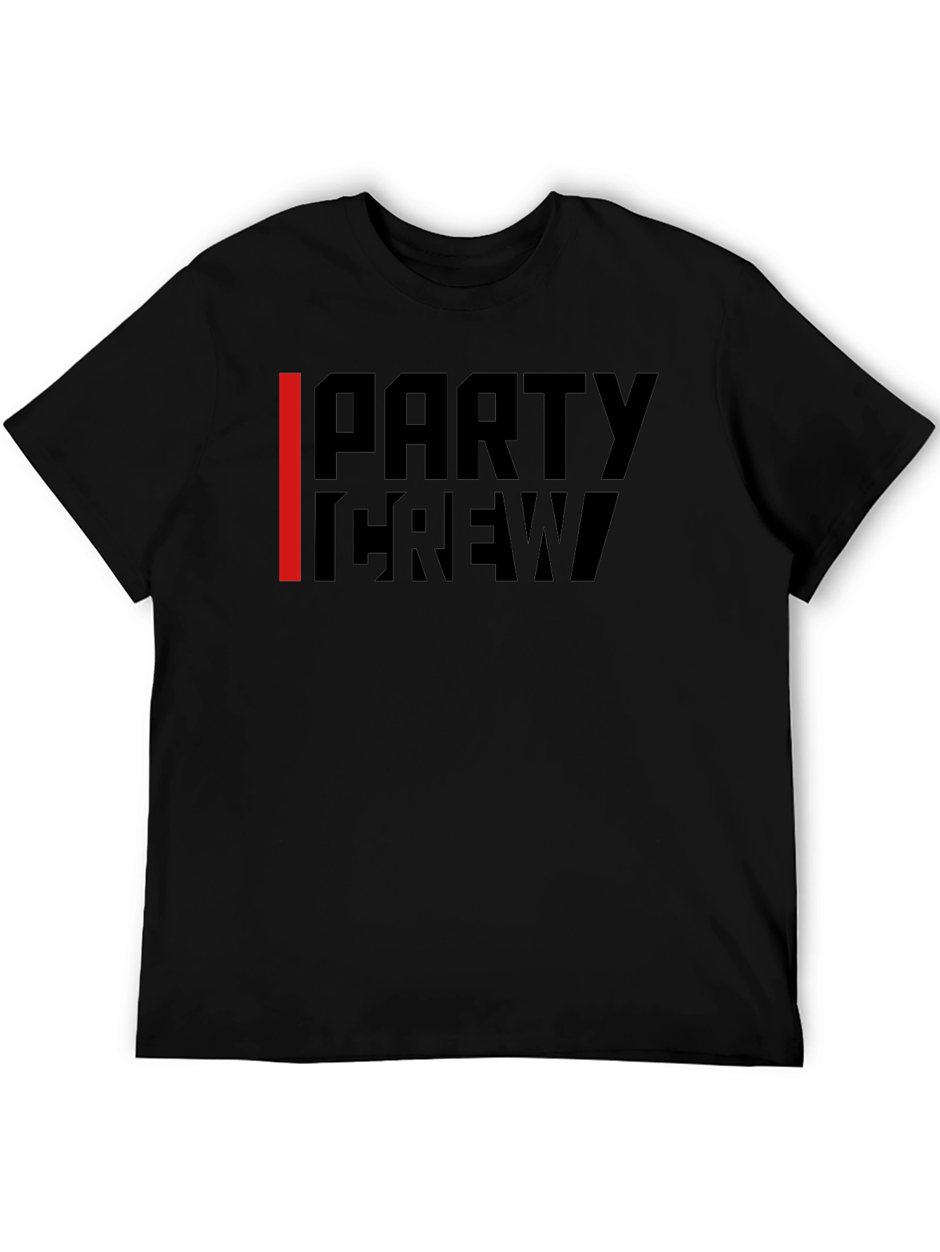 Black Party Crew Black Graphic Tee view 5