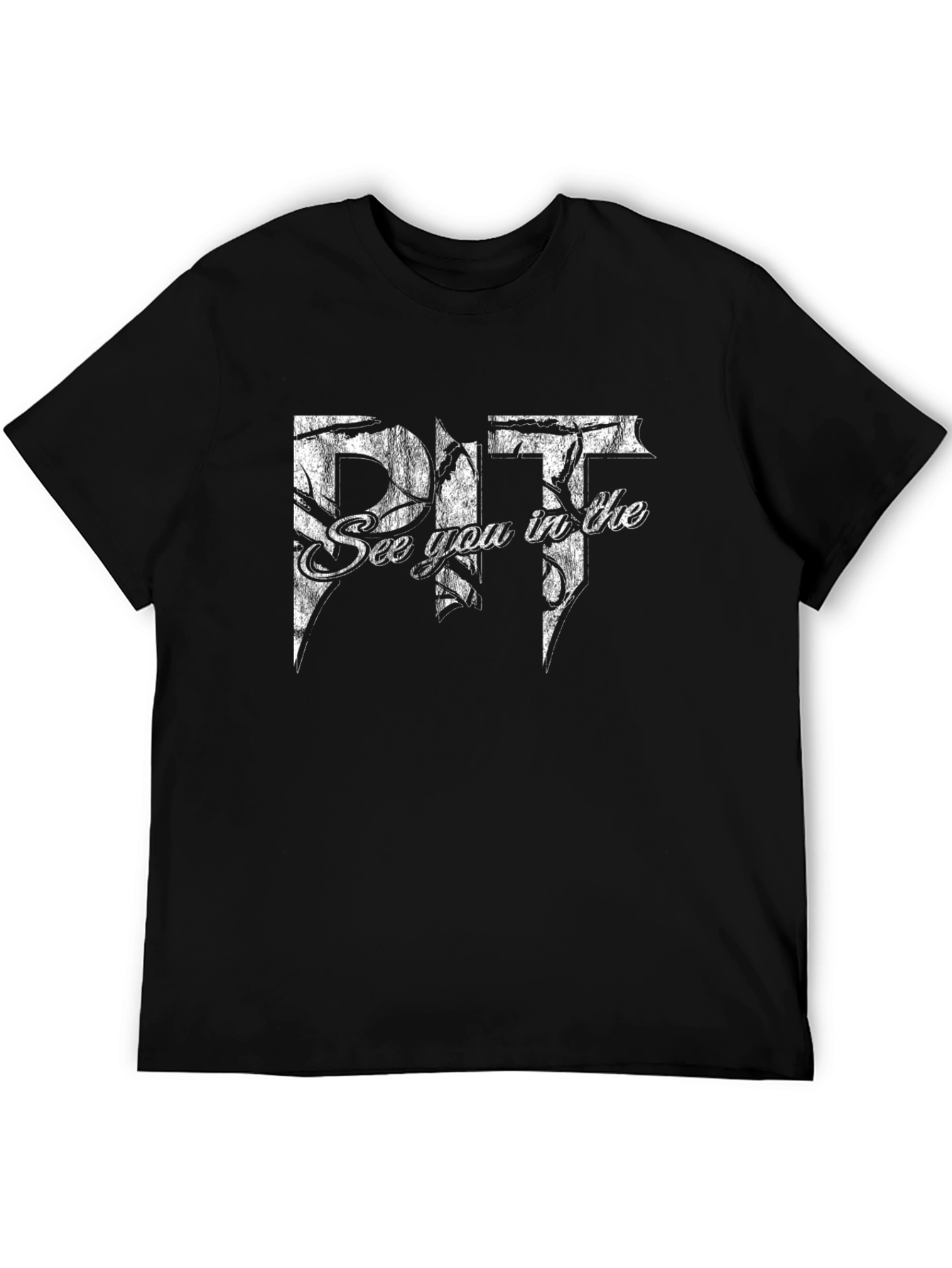 Black See You in the Pit Black Graphic Tee view 5