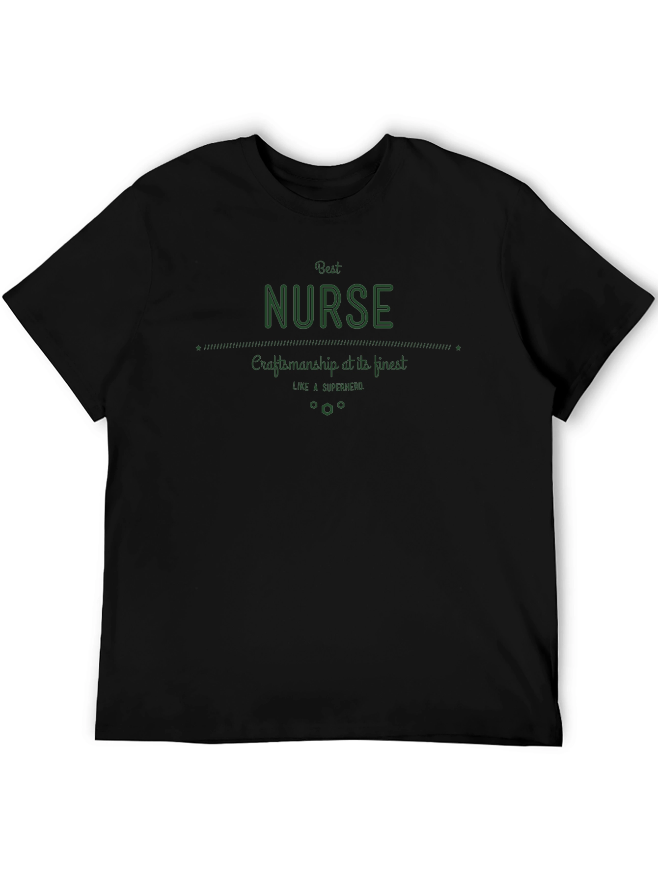 Black Best Nurse Graphic T-Shirt view 5