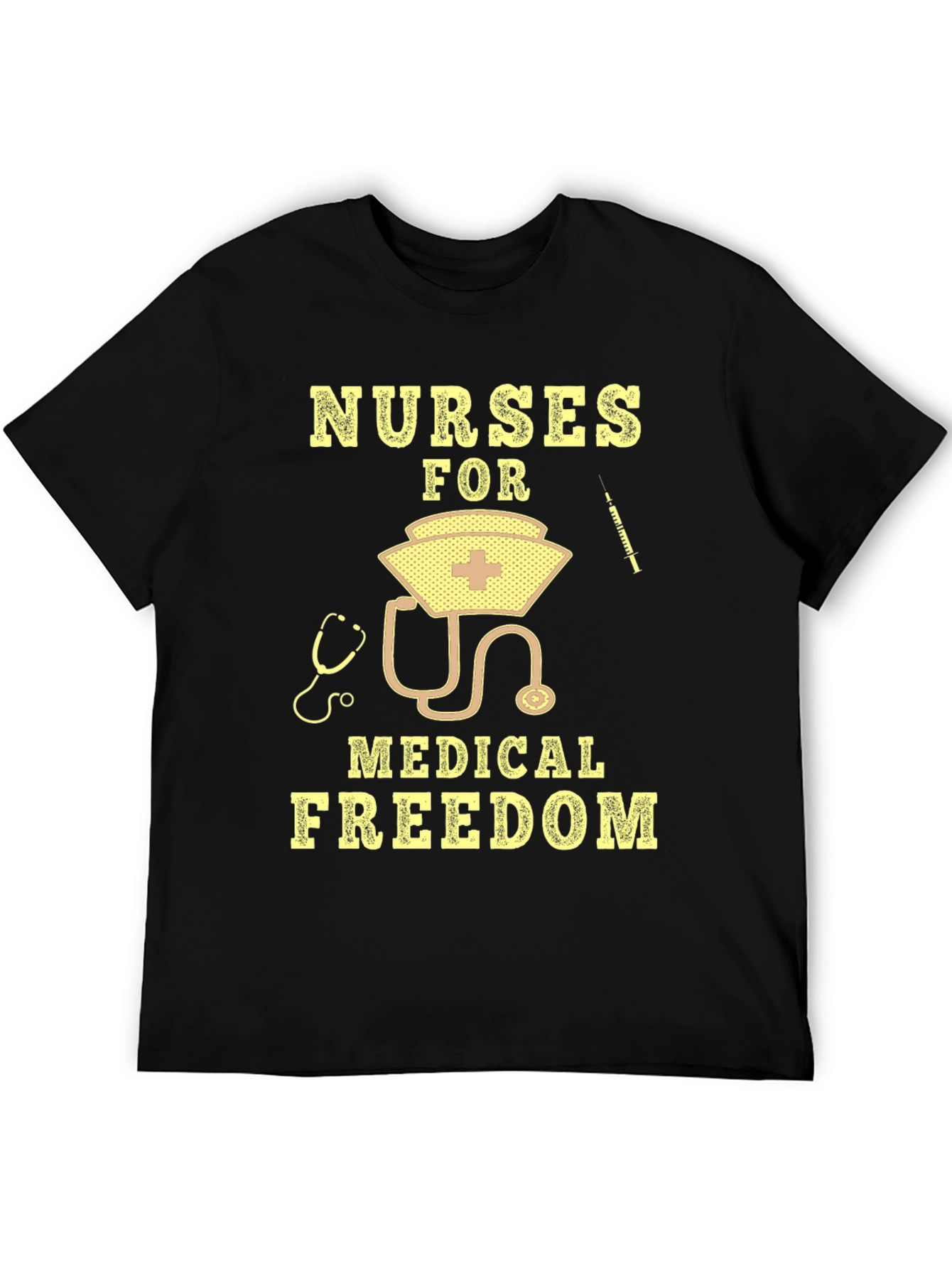Black Nurses For Medical Freedom T-Shirt view 5