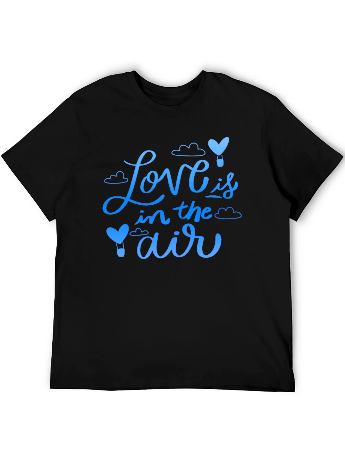 Black Love is in the Air T-Shirt Black view 5