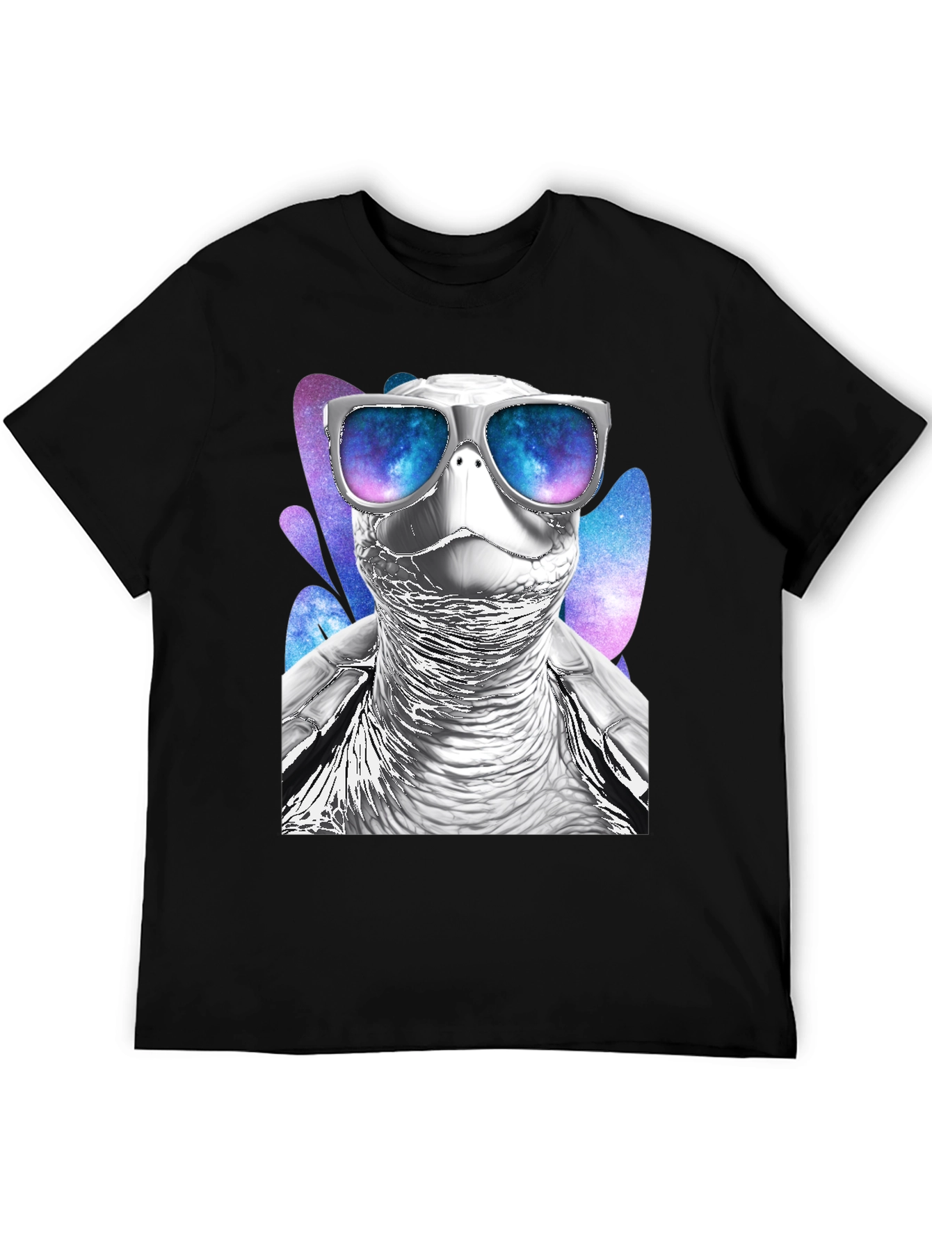 Black Cool Turtle Graphic T-Shirt view 5