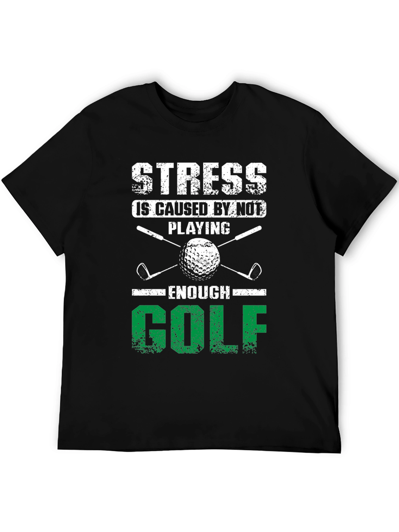 Black Stress Golf T-Shirt view 5