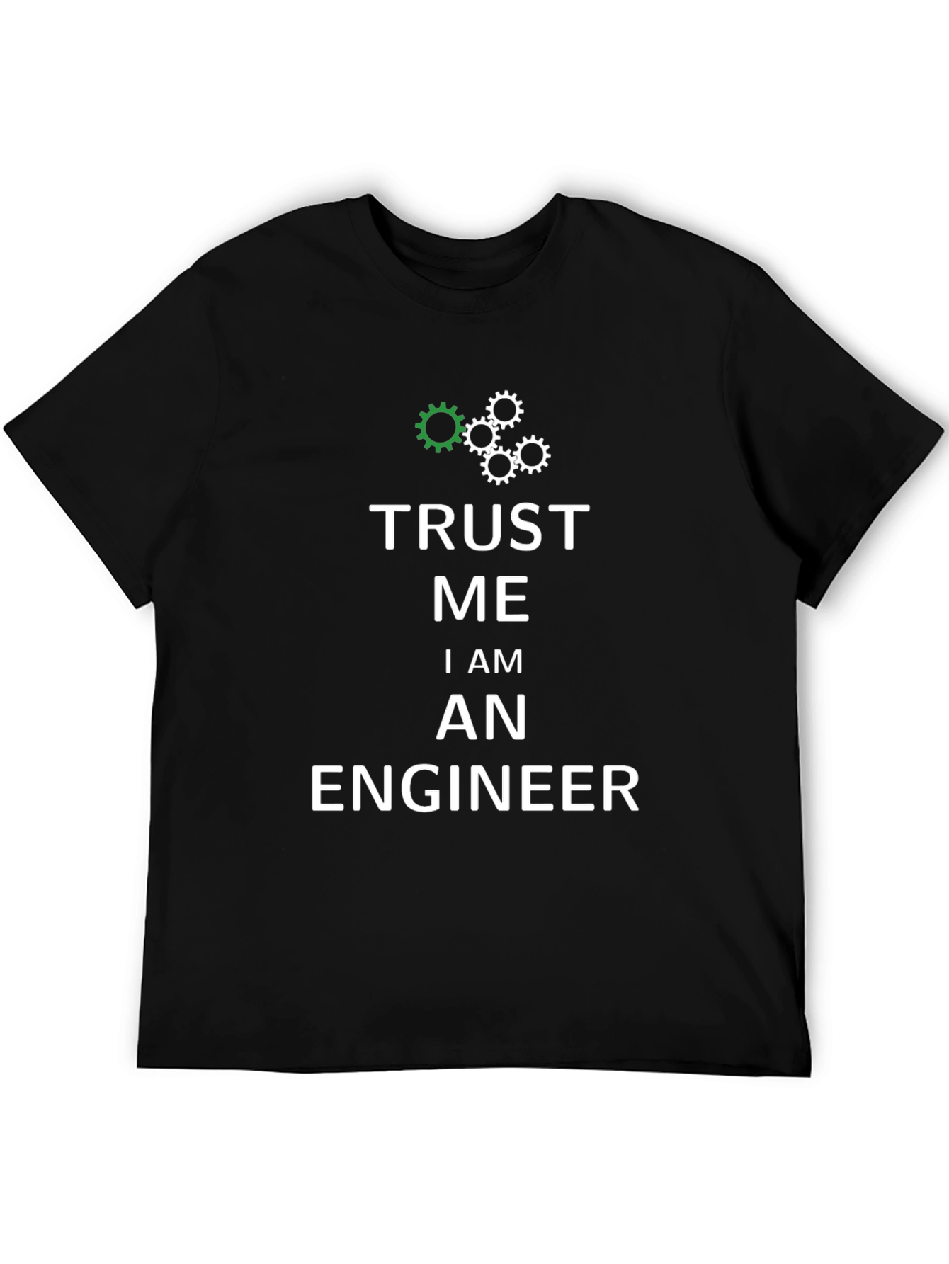 Black Trust Me I'm An Engineer T-Shirt view 5
