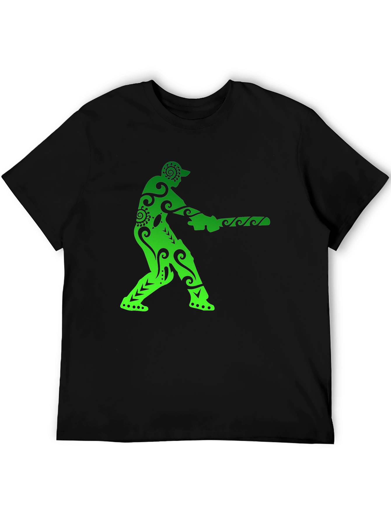 Black Cricket Player Graphic Tee view 5