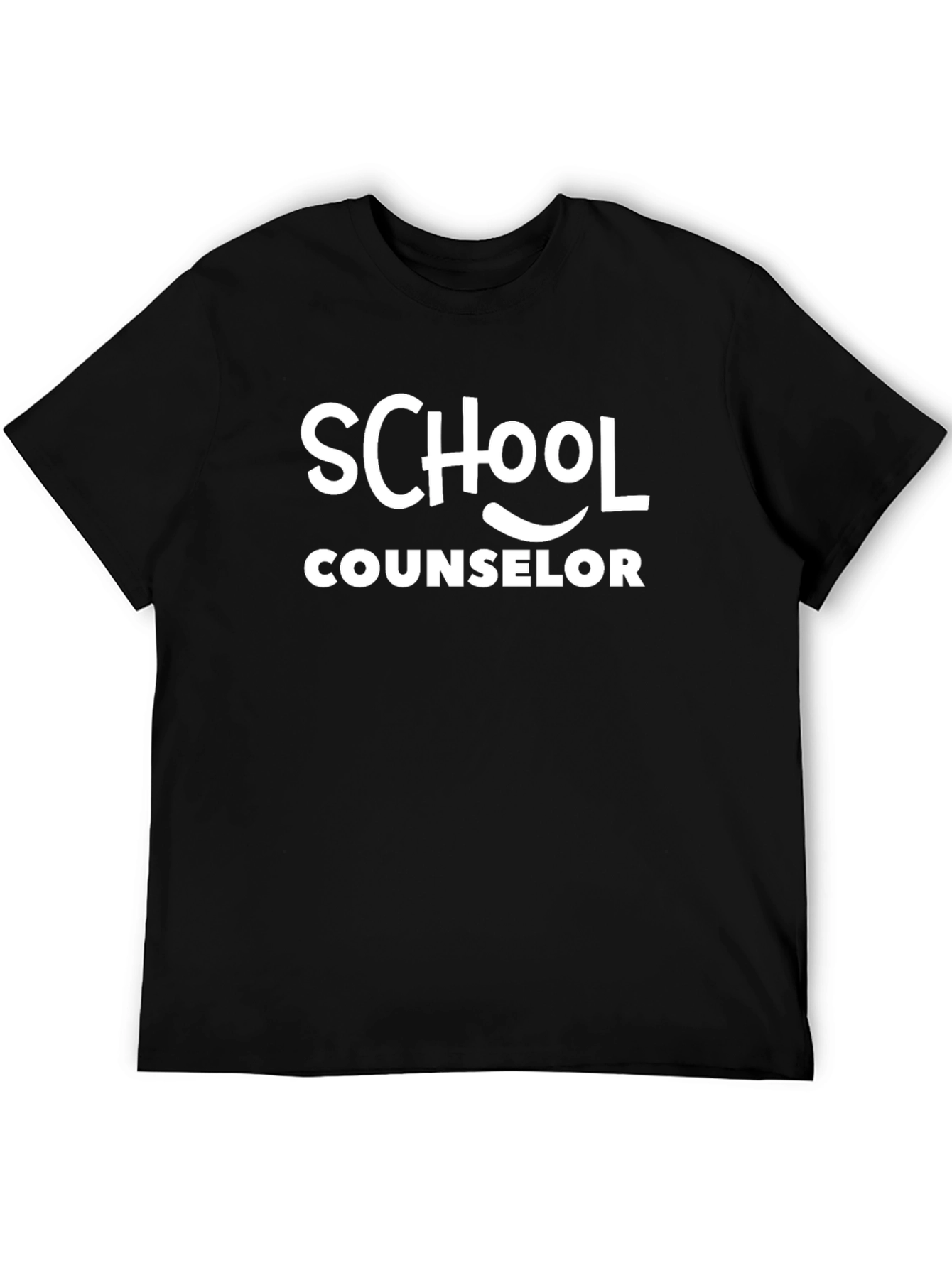 Black School Counselor T-Shirt - Unisex Black Tee view 5