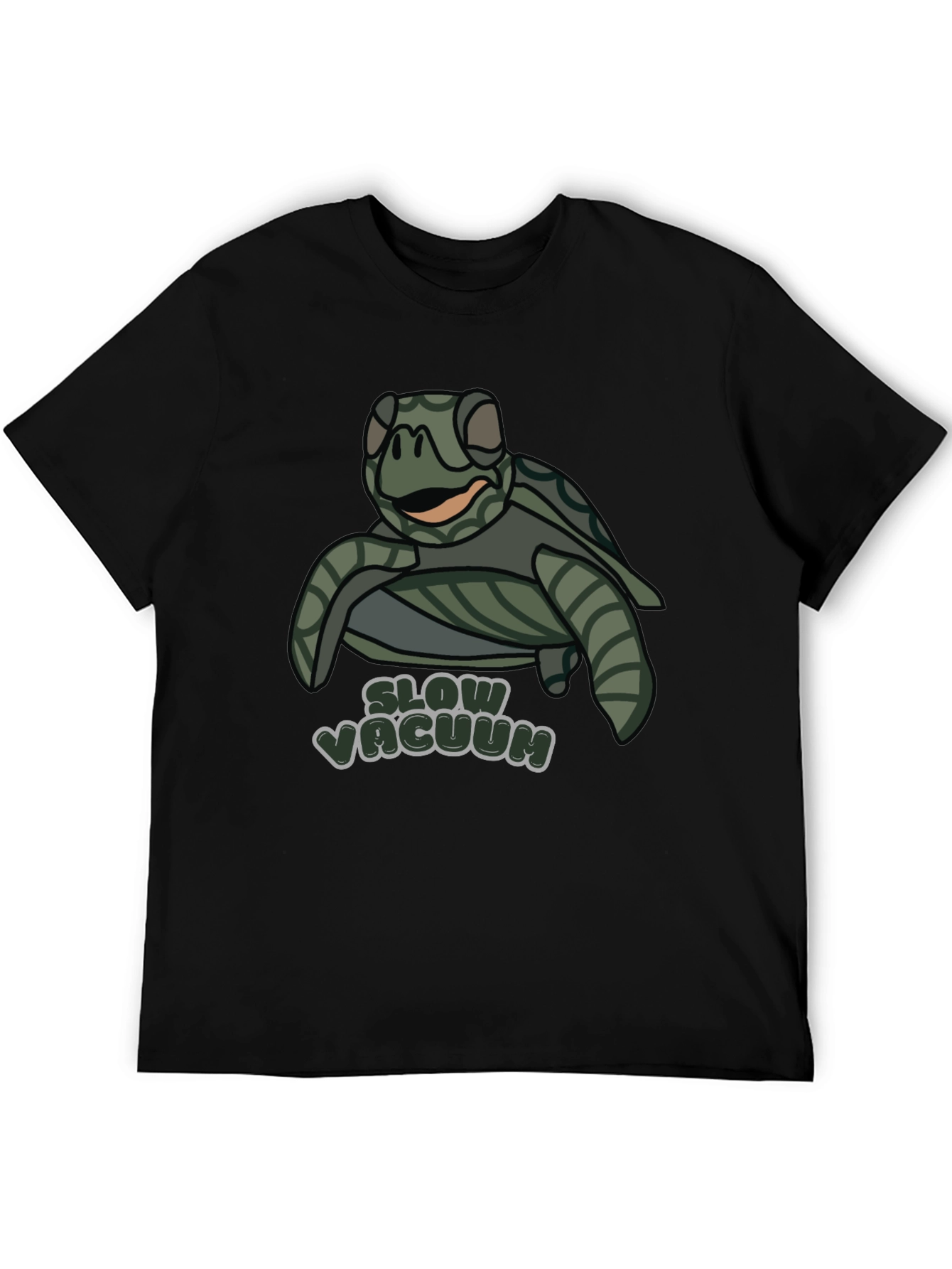 Black Slow Vacuum Turtle T-Shirt Funny Cute view 5