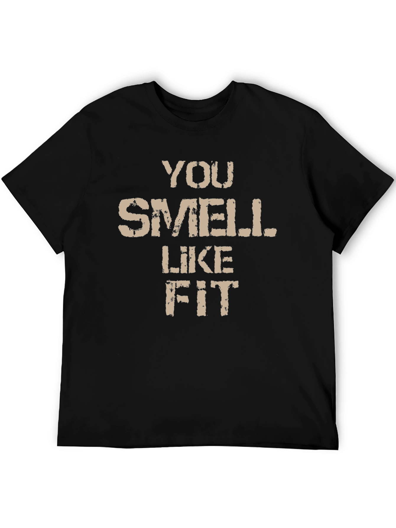 Black Funny You Smell Like Fit Graphic T-Shirt view 5
