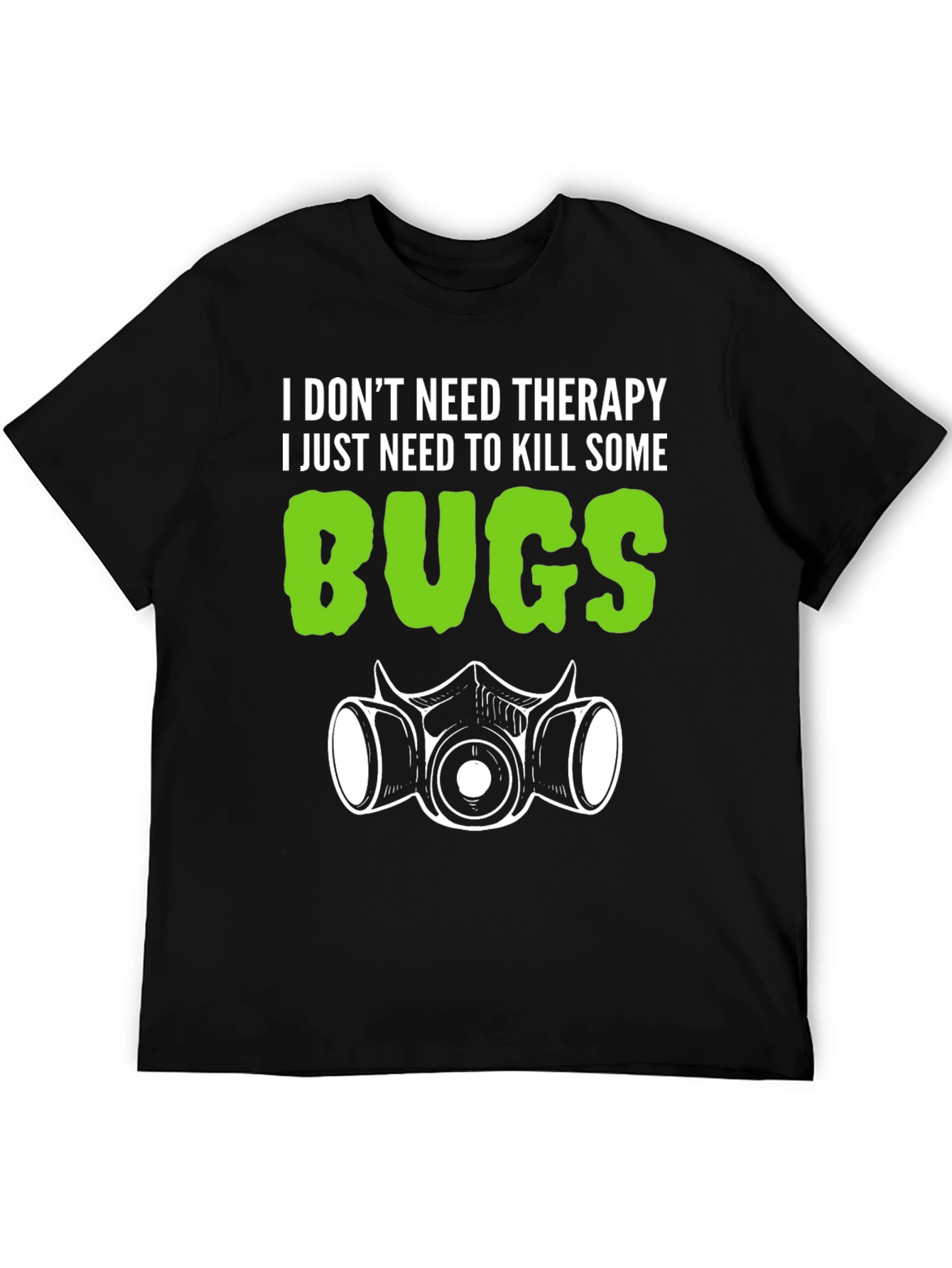 Black Funny Bug Killing T-Shirt view 5