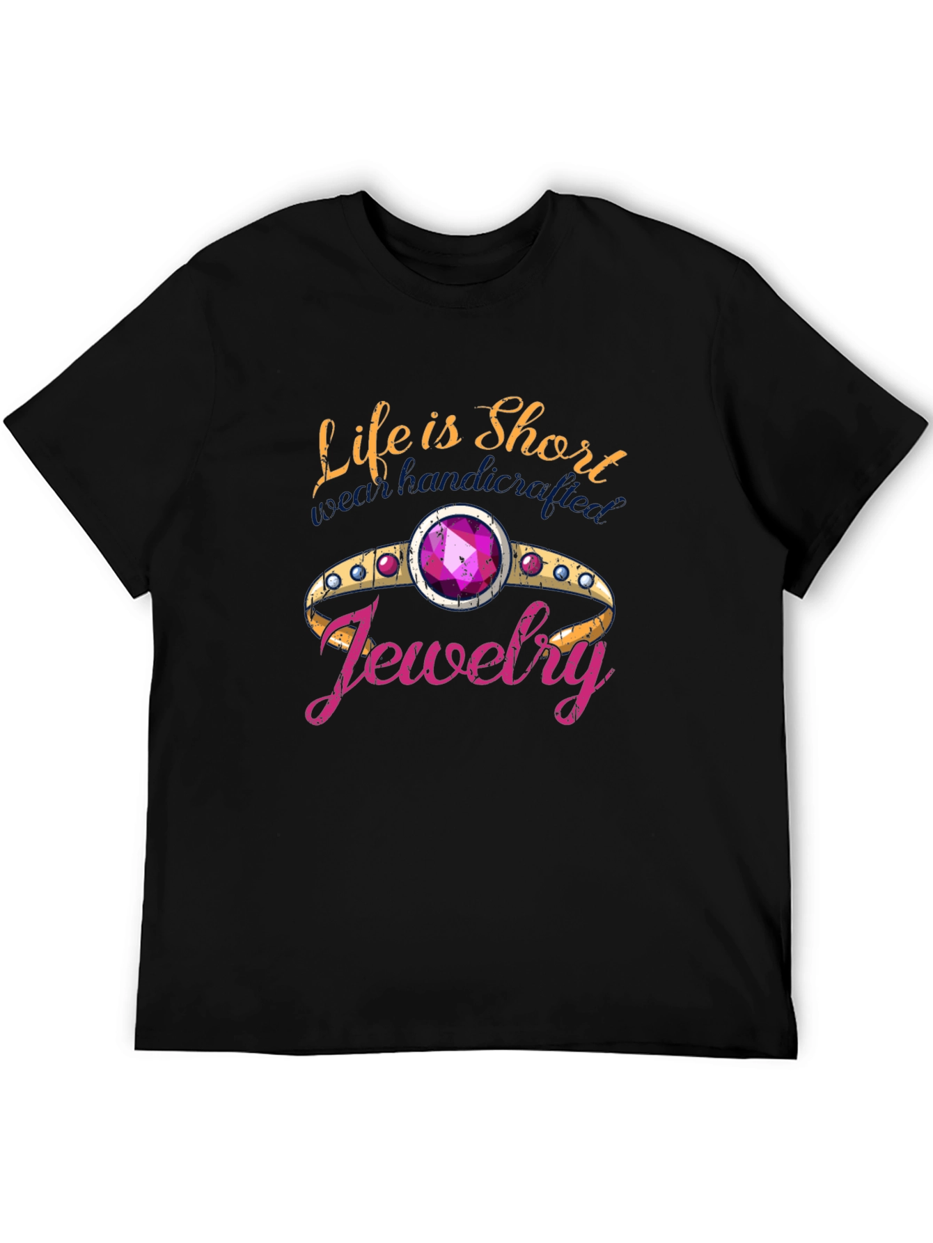 Black Life is Short Buy Jewelry T-Shirt view 5