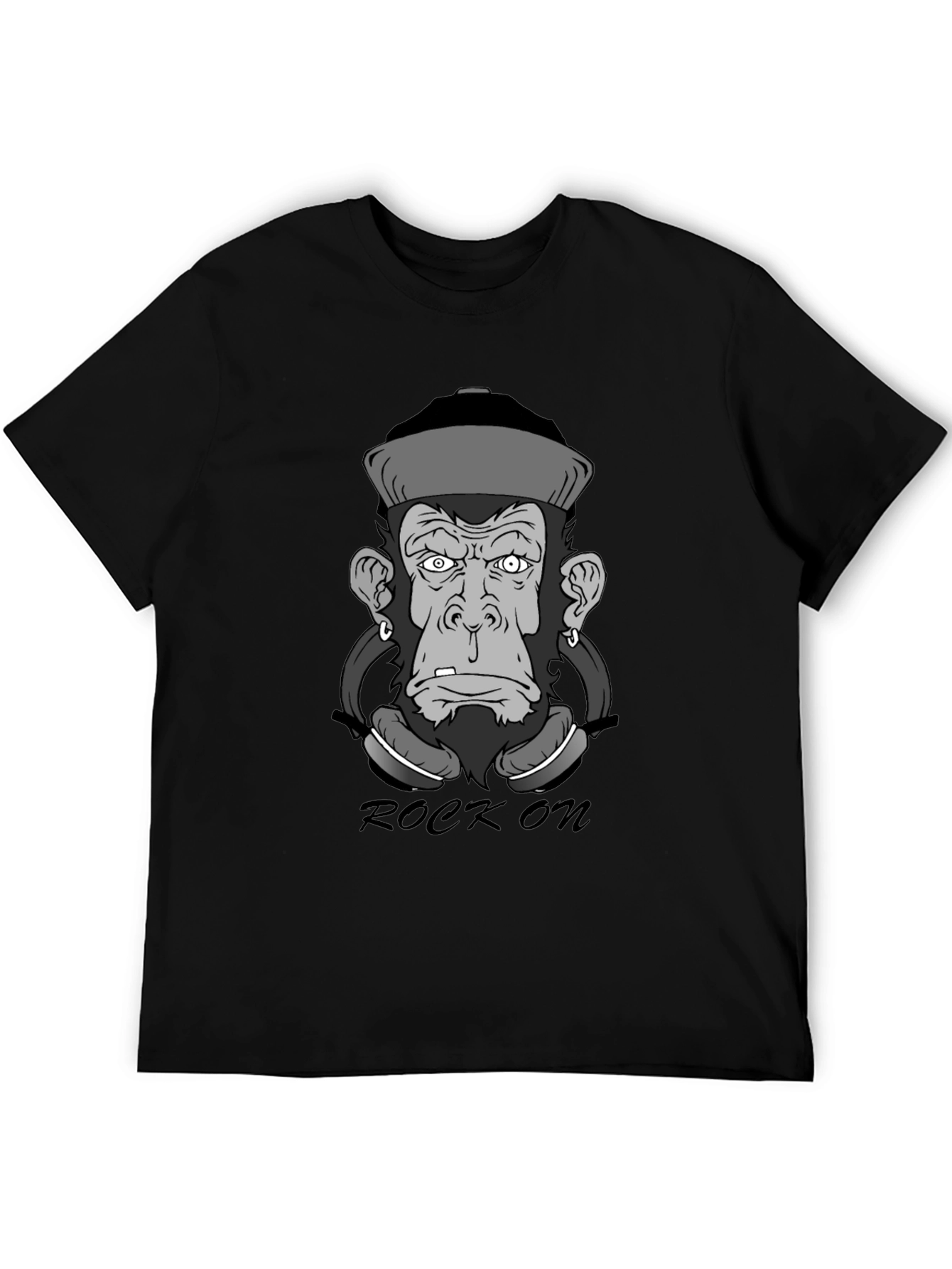 Rock On Monkey Graphic T-Shirt - 5