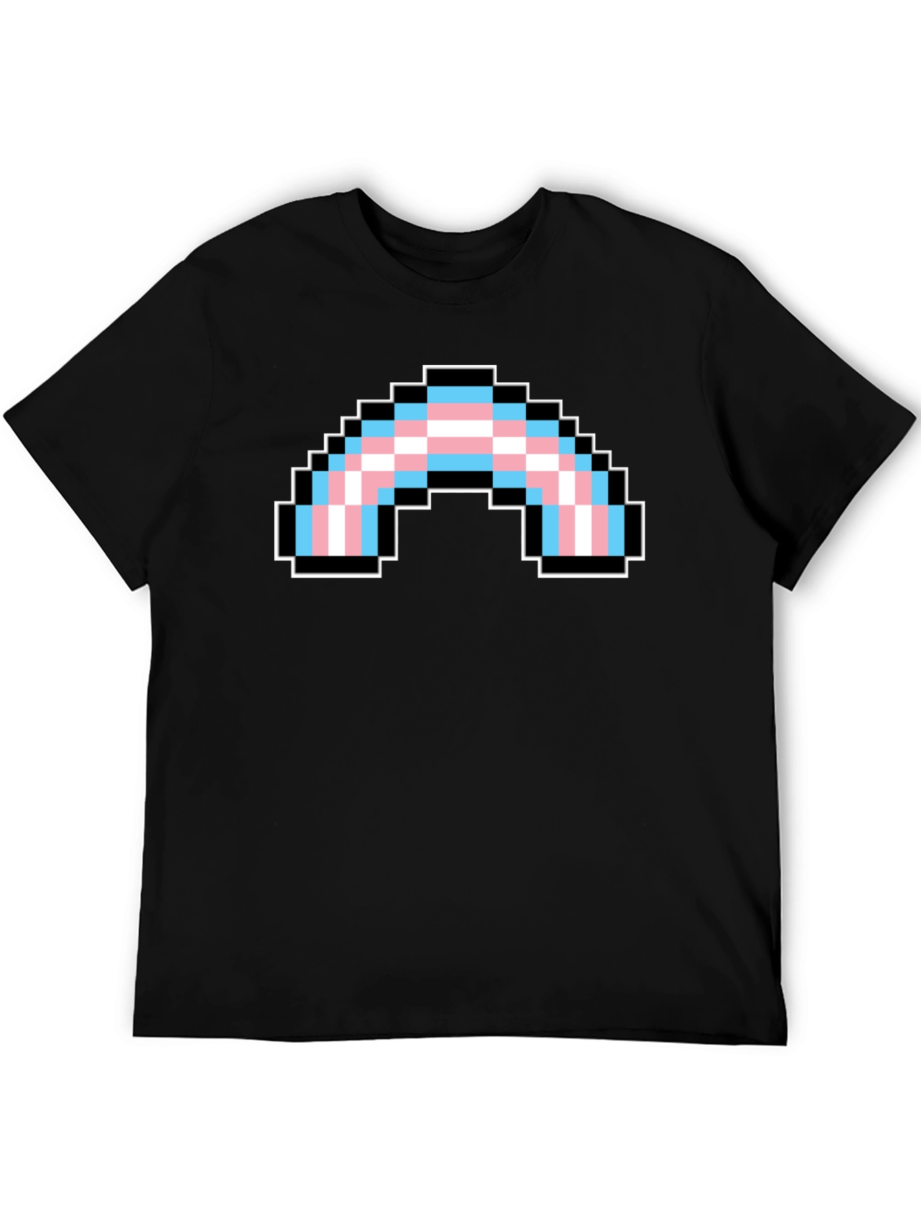 Pixel Transgender Rainbow Pride T-Shirt - 5
