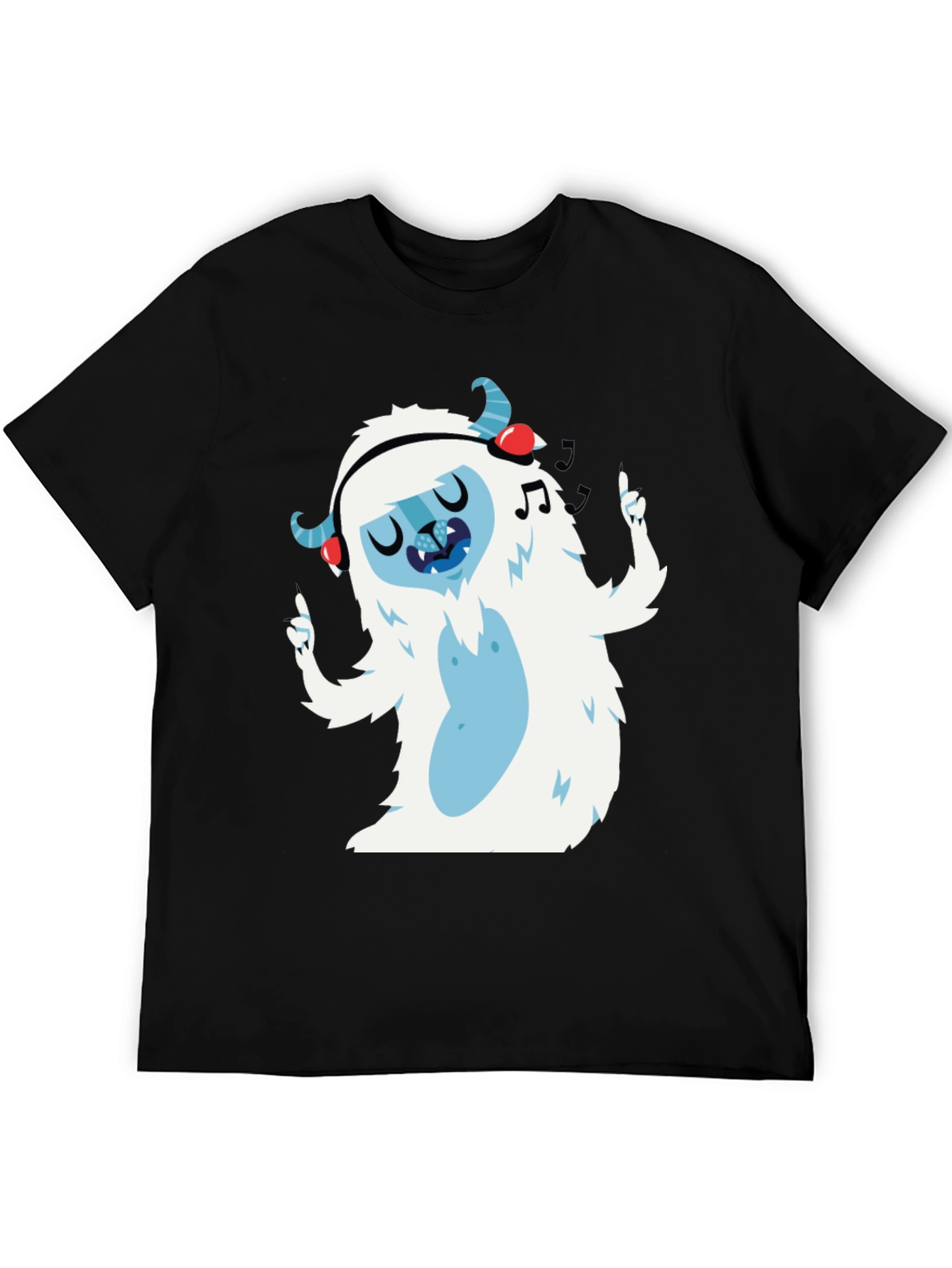 Black Funky Yeti T-Shirt view 5