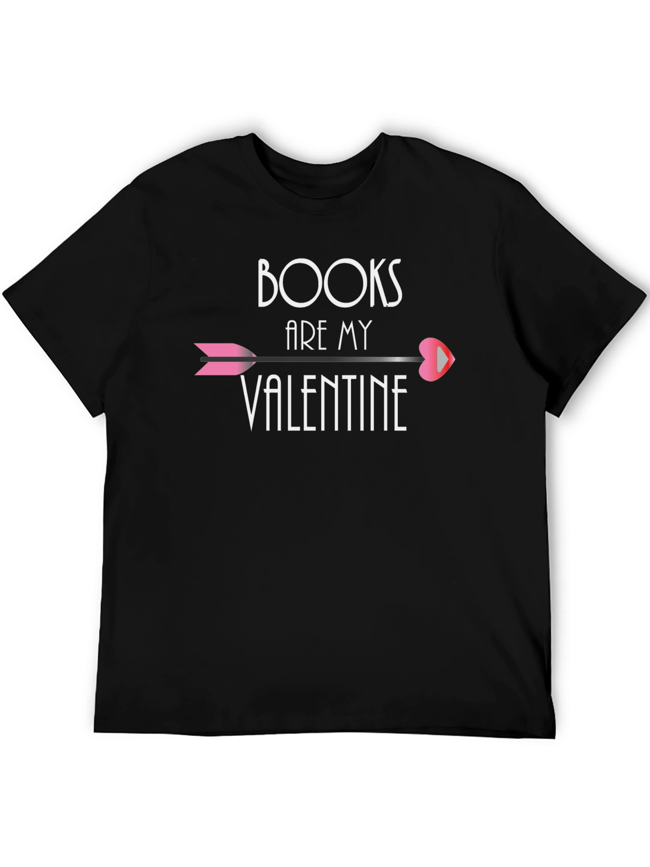 Black Books Are My Valentine Graphic T-Shirt view 5