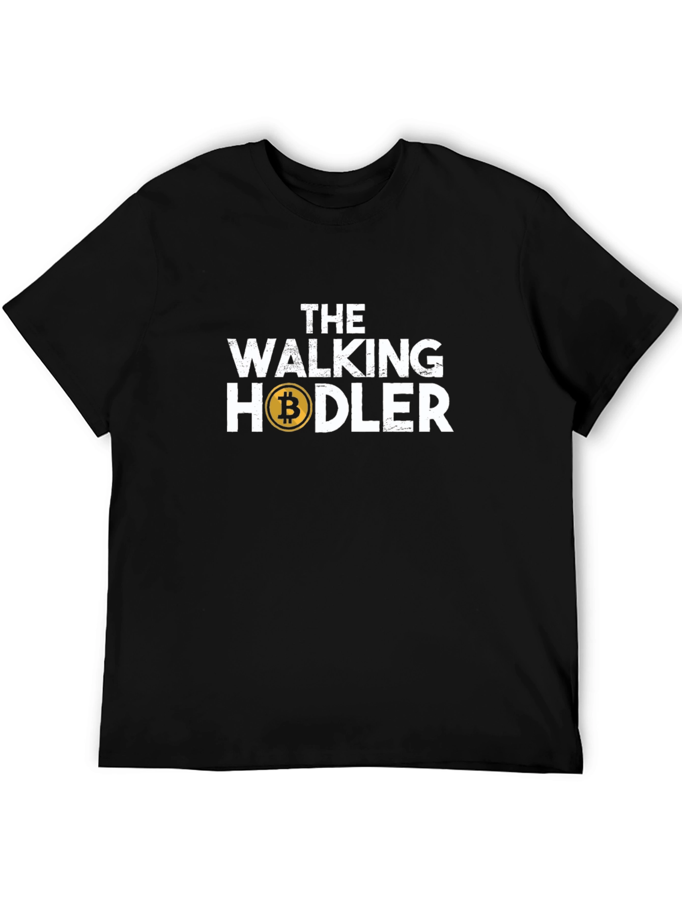 Black The Walking Hodler T-Shirt - Crypto Bitcoin Tee view 5