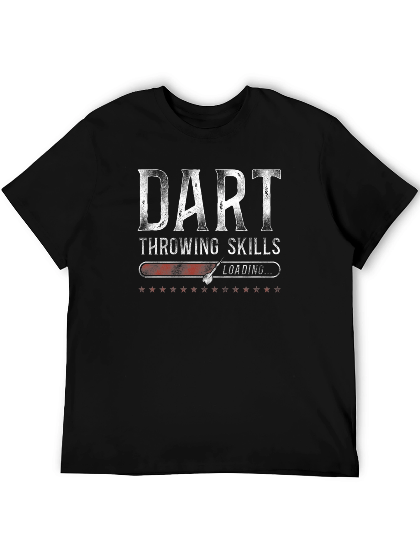 Black Dart Throwing Skills Loading T-Shirt view 5