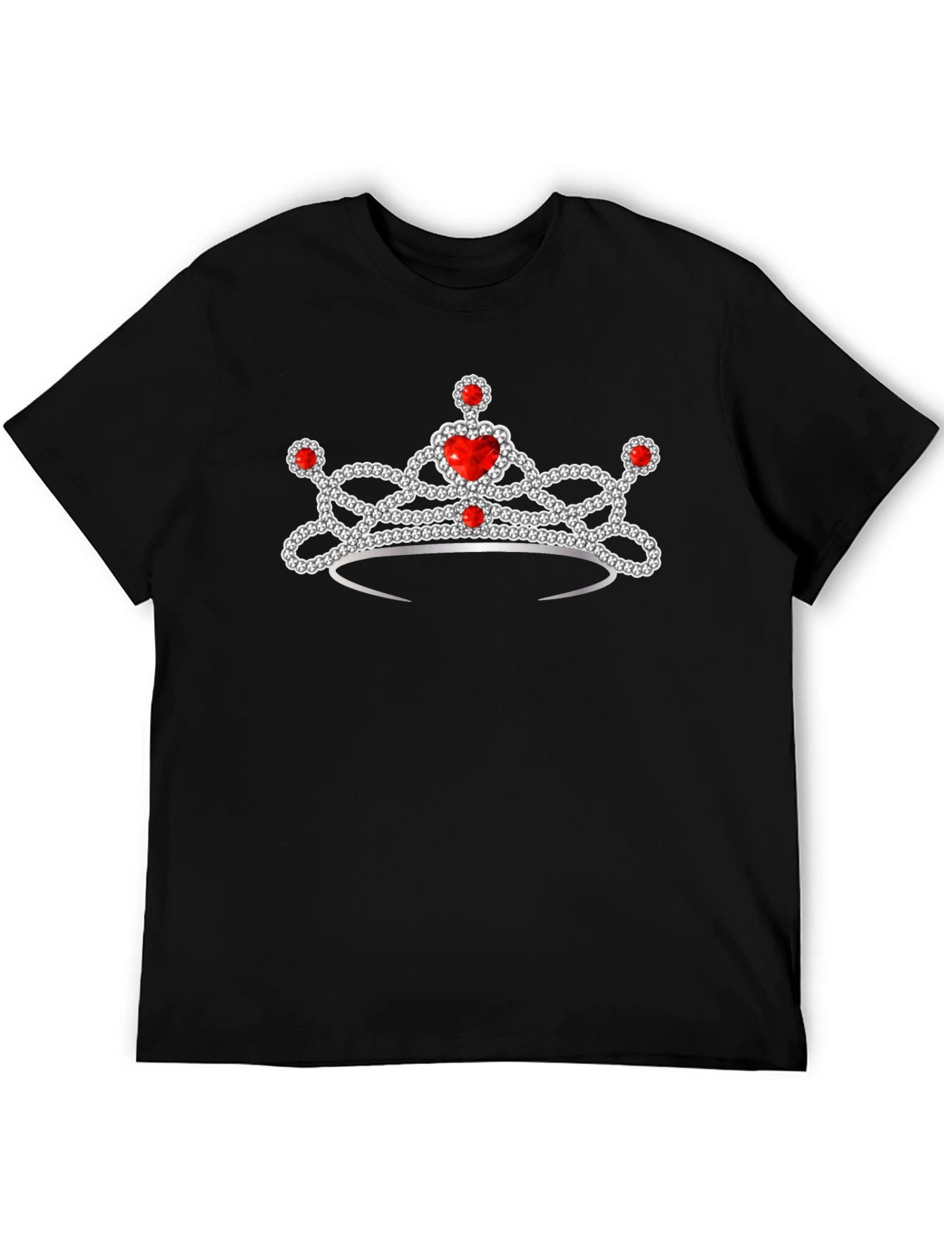 Black Crown Graphic Tee - Royal Style T-Shirt view 5
