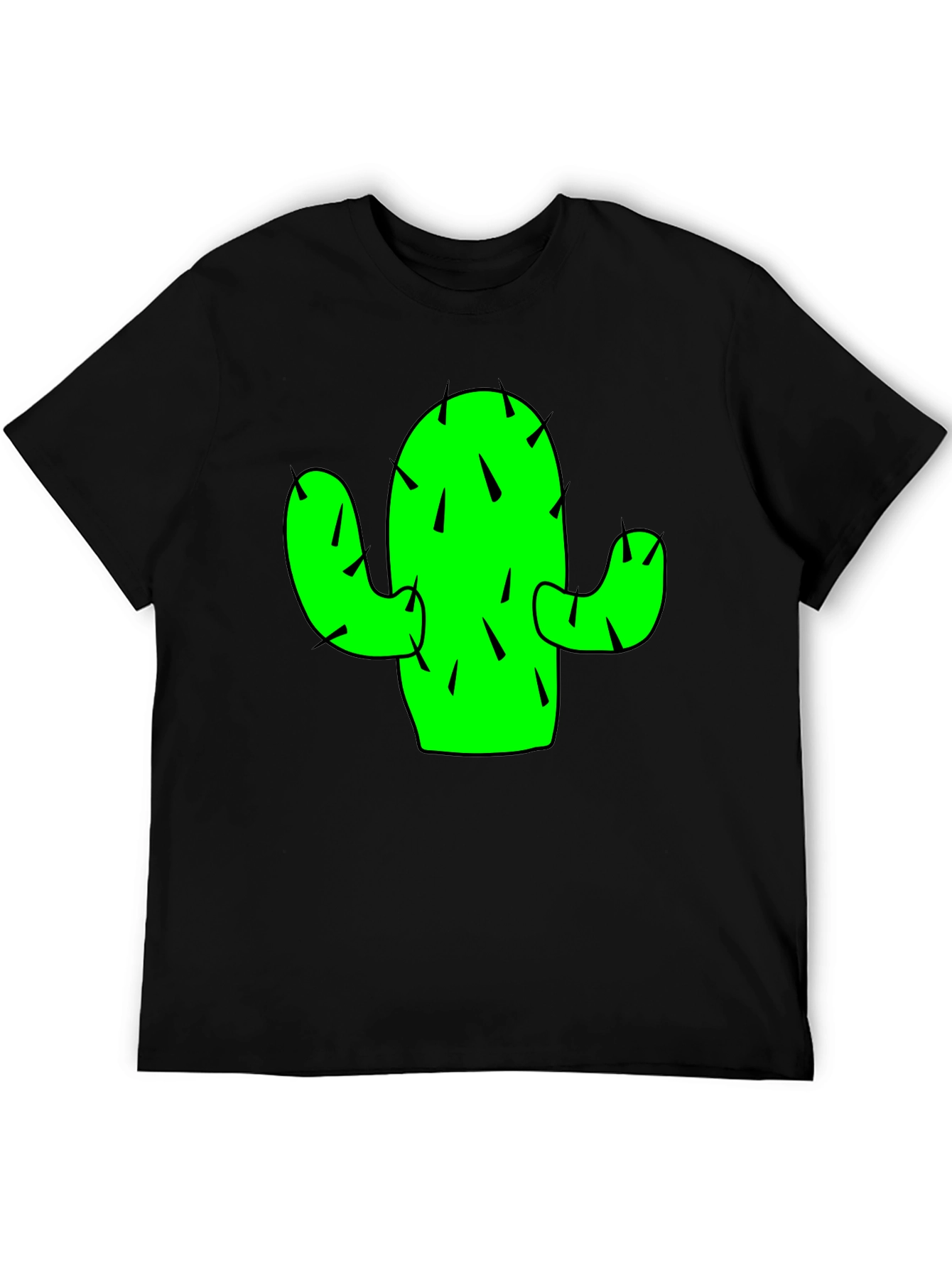 Black Cactus Graphic Tee - Trendy Casual Style view 5