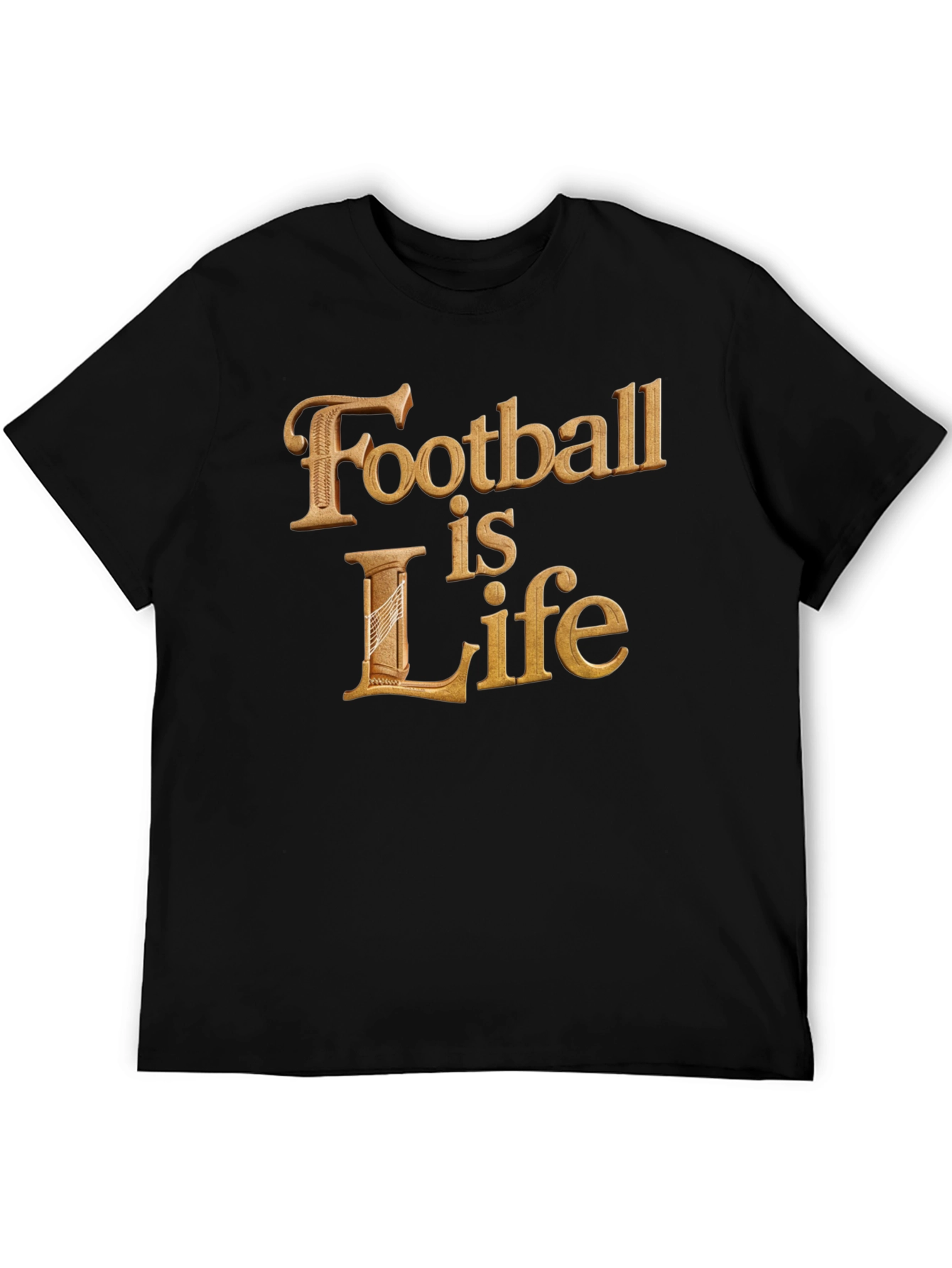 Black Football is Life T-Shirt - Premium Cotton view 5
