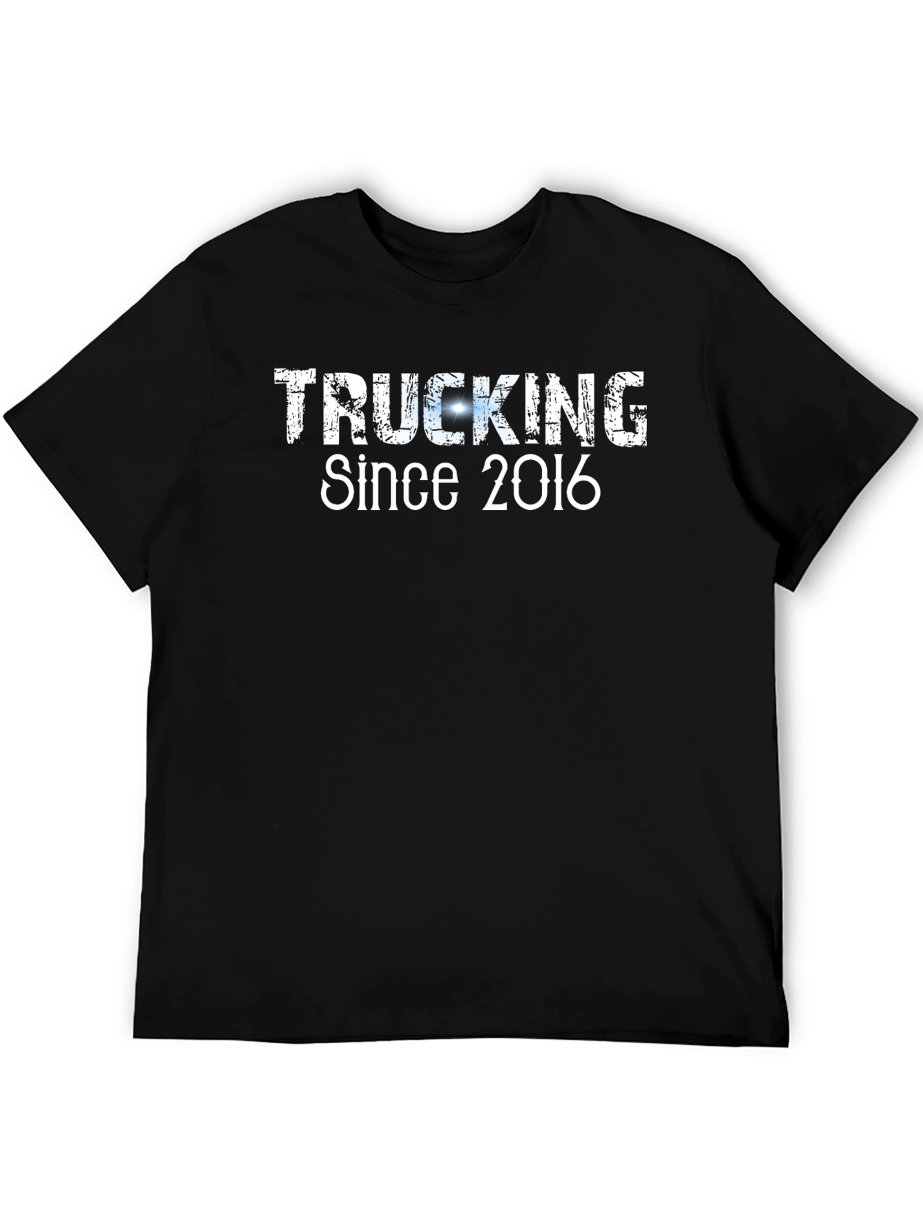 Black Trucking Since 2016 Black T-Shirt view 5
