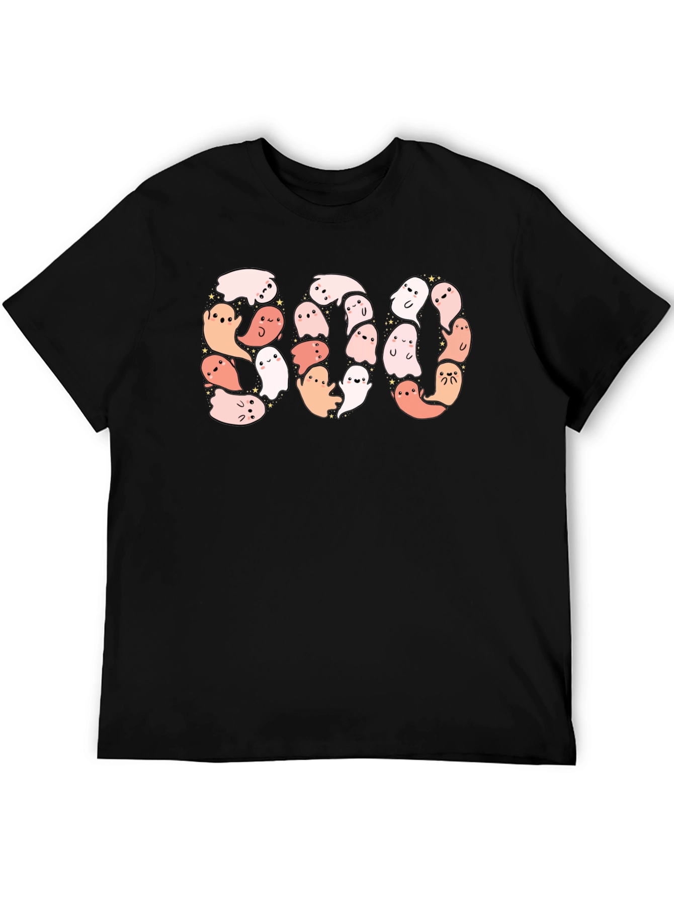 Black Boo Ghost Graphic Tee - Halloween Fun! view 5