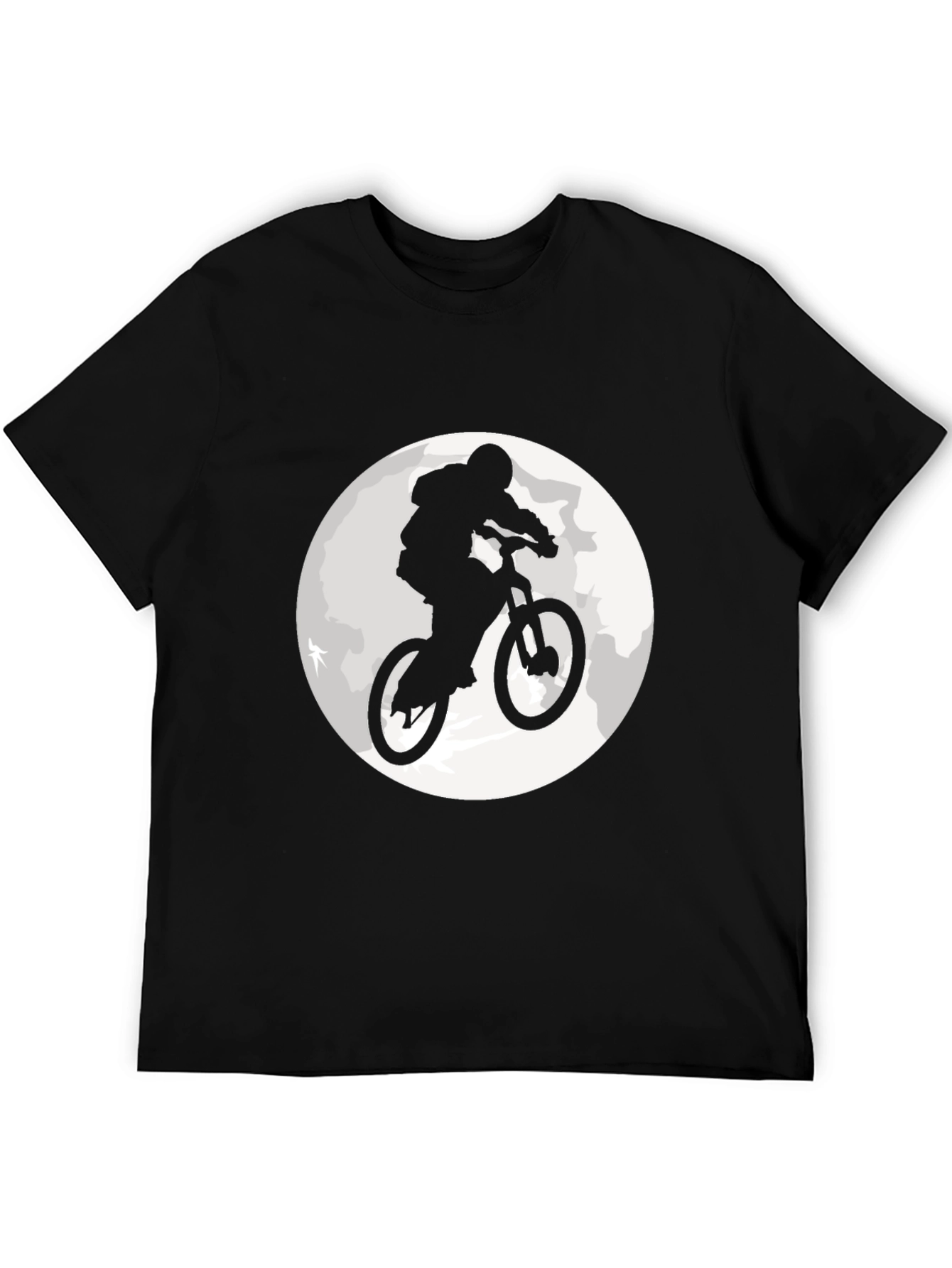 Black Mountain Bike Moon Graphic T-Shirt view 5