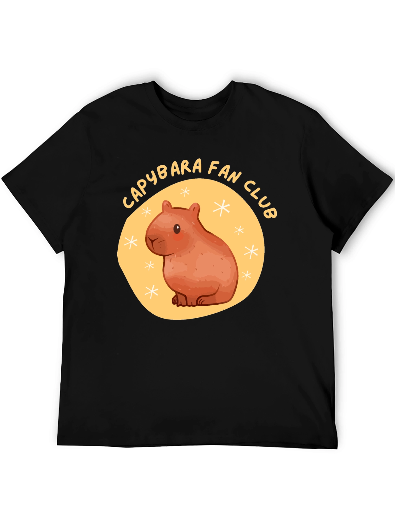 Black Capybara Fan Club Graphic Tee view 5