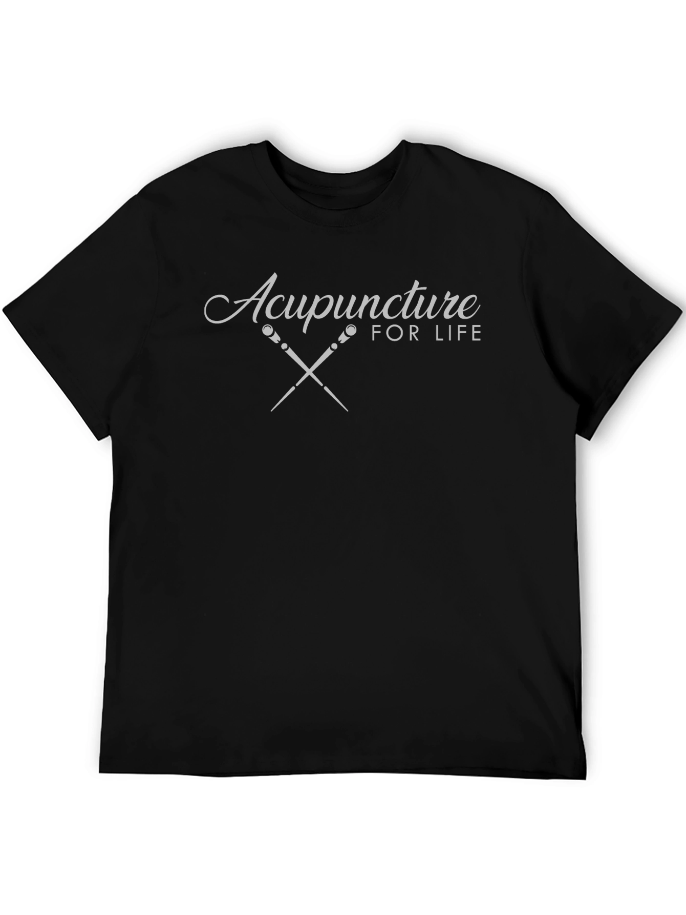 Black Acupuncture for Life Black T-Shirt view 5