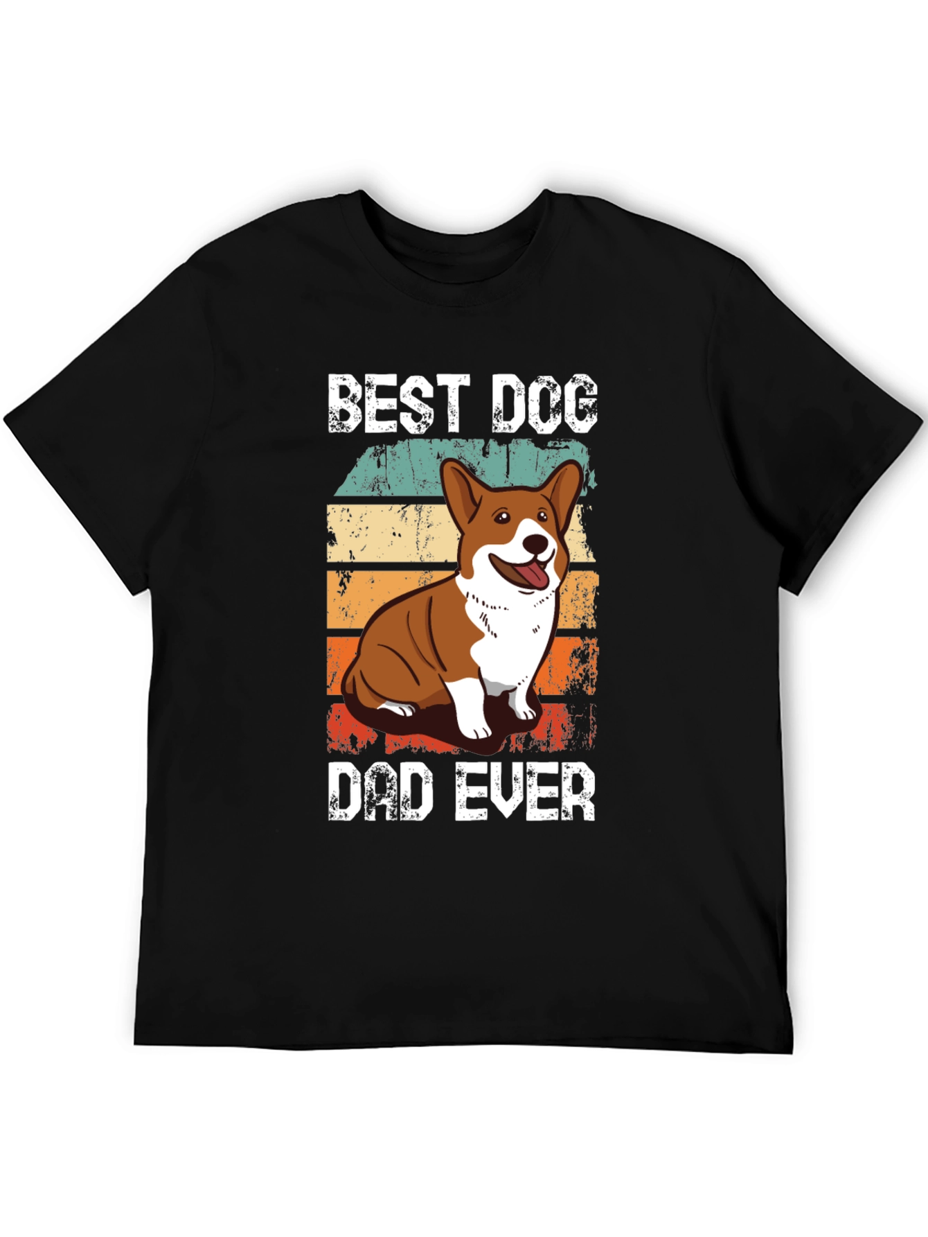 Black Best Dog Dad Ever T-Shirt view 5