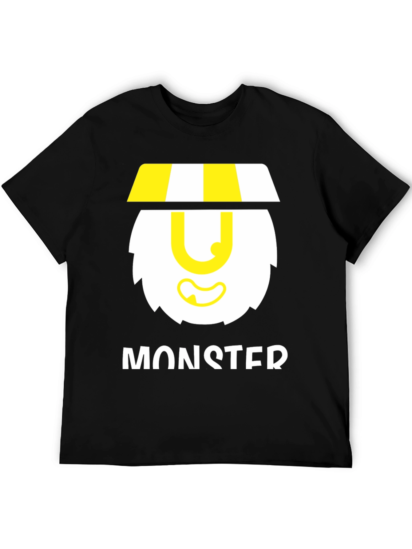 Black Monster Graphic Black T-Shirt view 5