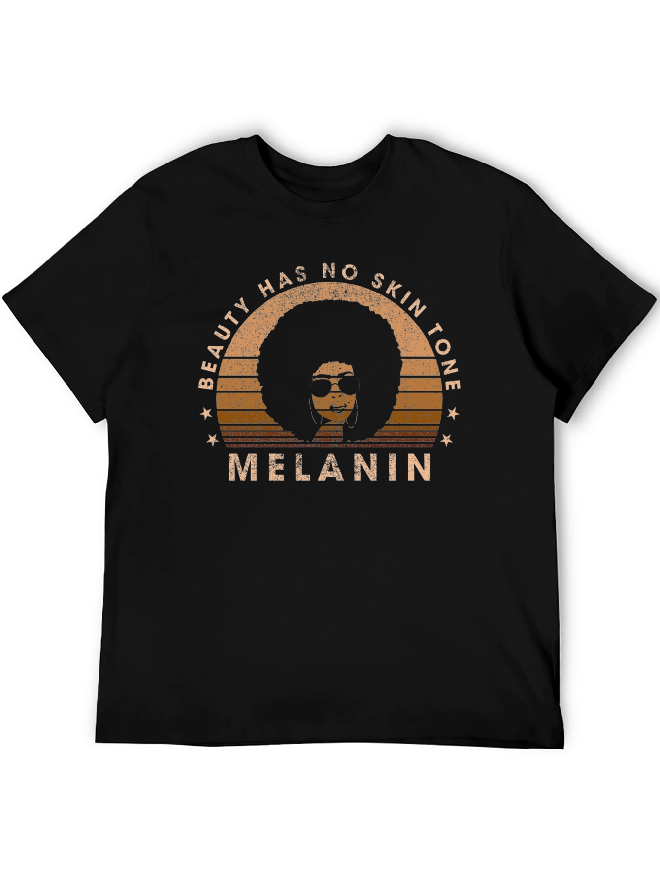Black Beauty Has No Skin Tone Melanin Graphic Tee view 5