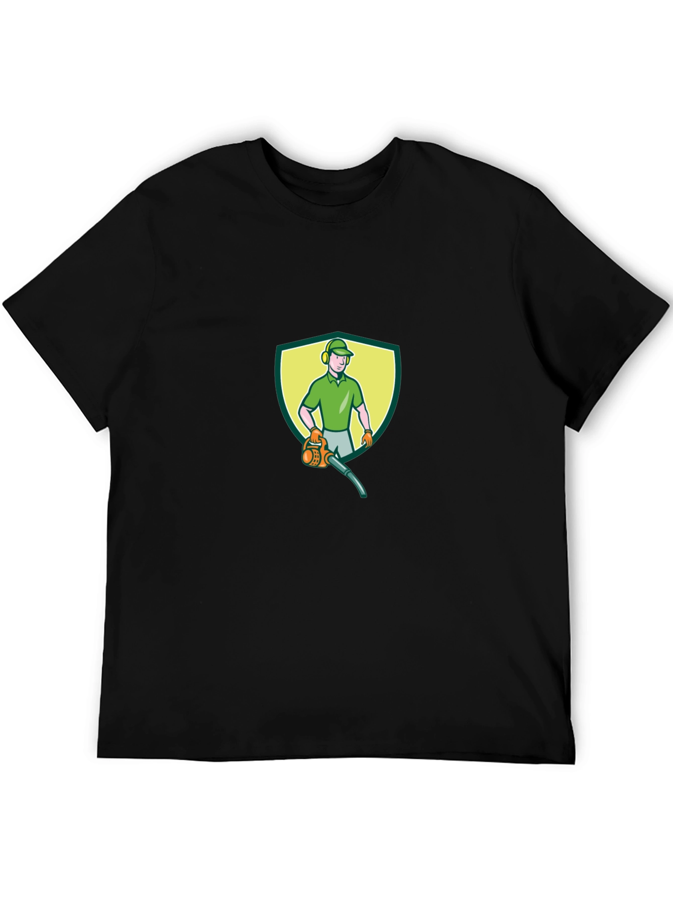 Black Landscaper Graphic Tee - Yard Work Ready view 5