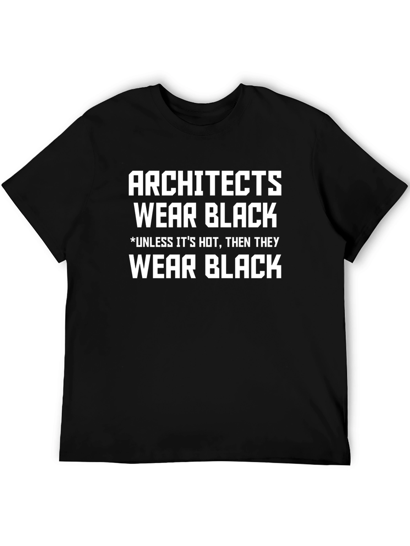Black Architects Wear Black Funny T-Shirt view 5